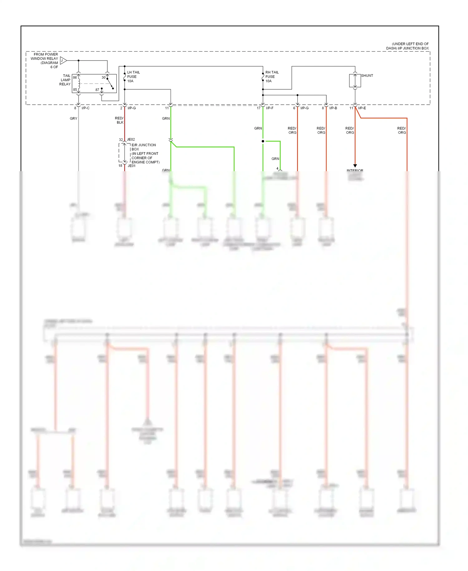 Wiring diagram abs/tcs esp for Kia Sportage II (2004-2008) (1 of 1)