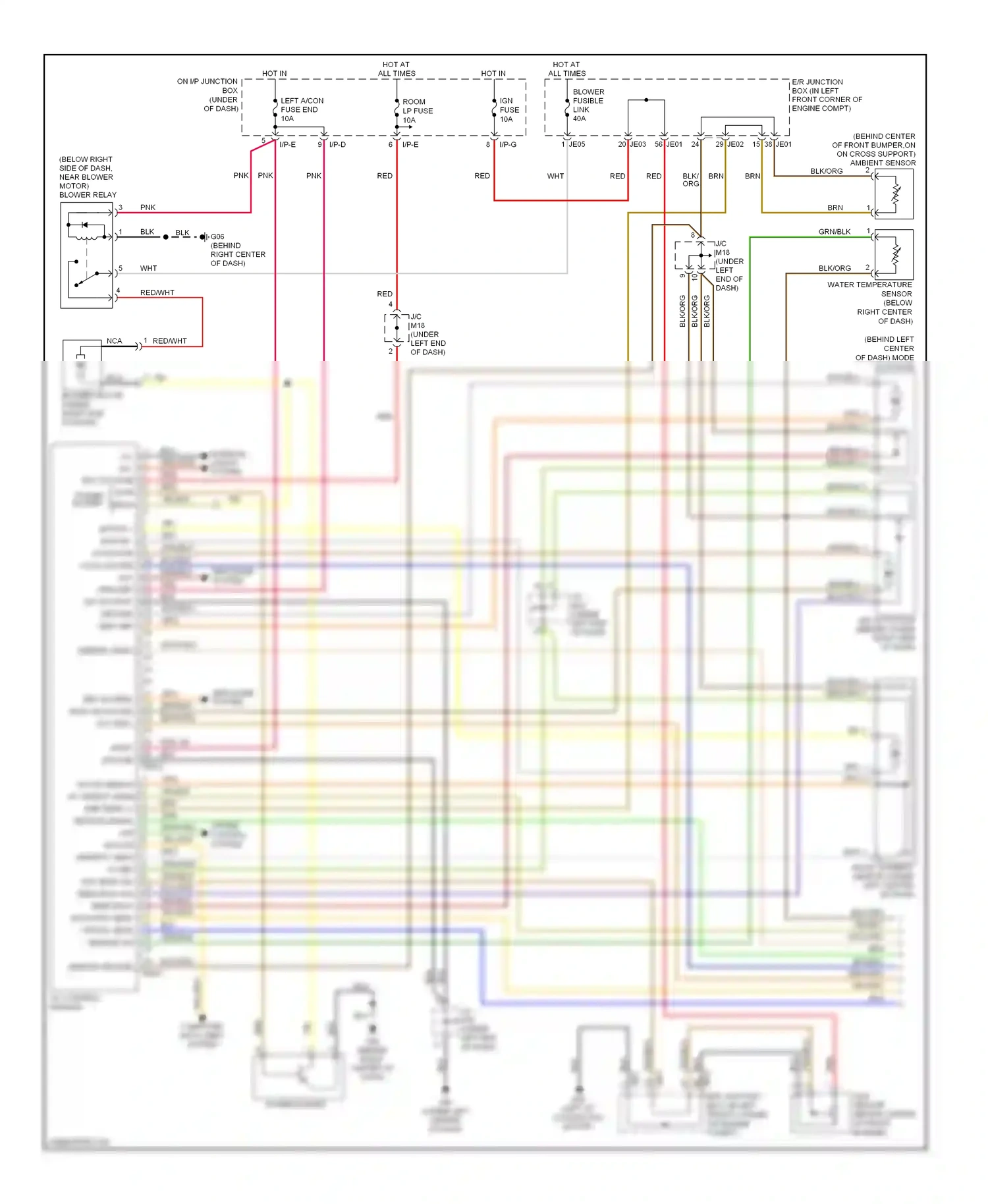 Wiring diagram a/c control module for Kia Sportage II (2004-2008) (1 of 9)