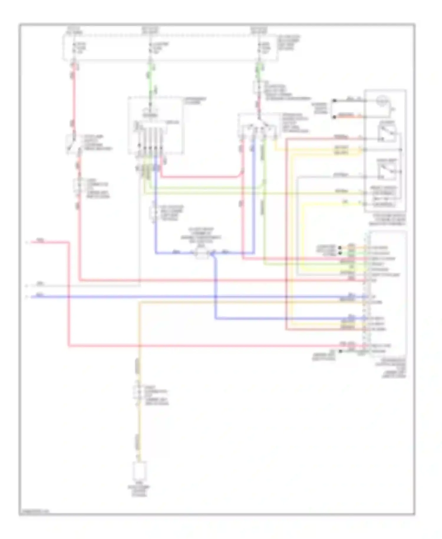 Wiring diagram can high can low p input n input select sw down shift stoplamp sw for Kia Sportage II (2004-2008) (1 of 1)