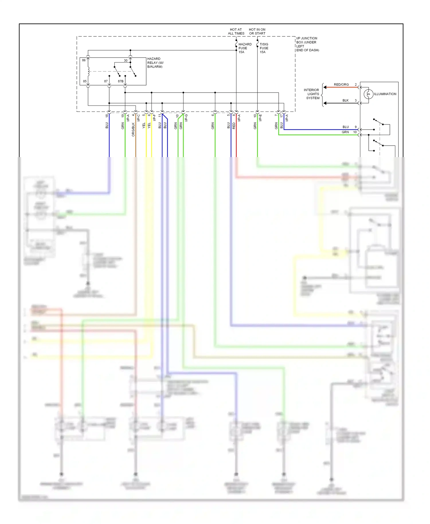 Wiring diagram coil ctrl for Kia Sportage II (2004-2008) (1 of 1)