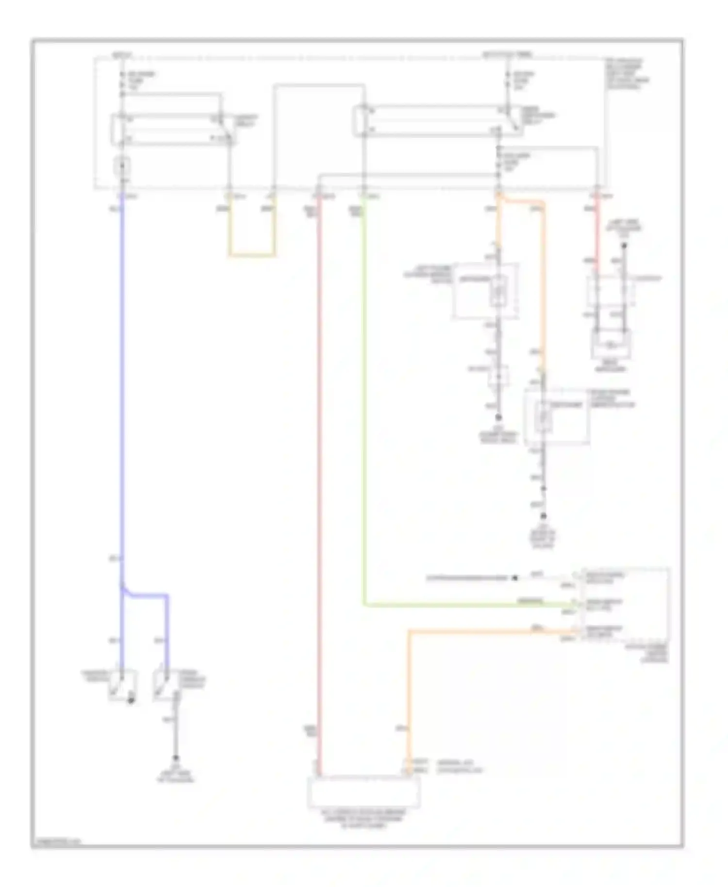 Wiring diagram eng running input sig for Kia Sportage II (2004-2008) (1 of 1)
