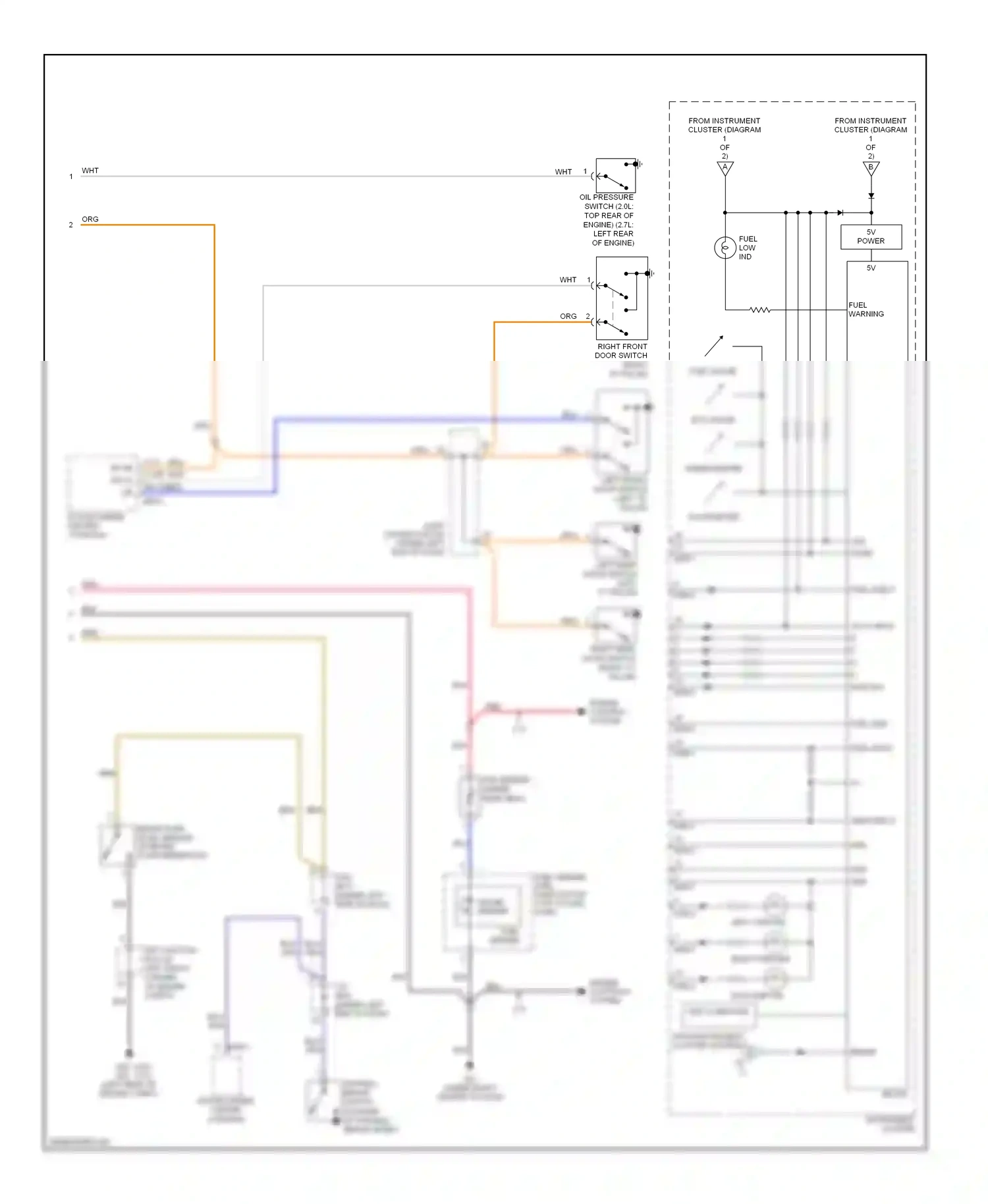 Wiring diagram engine control system for Kia Sportage II (2004-2008) (1 of 1)