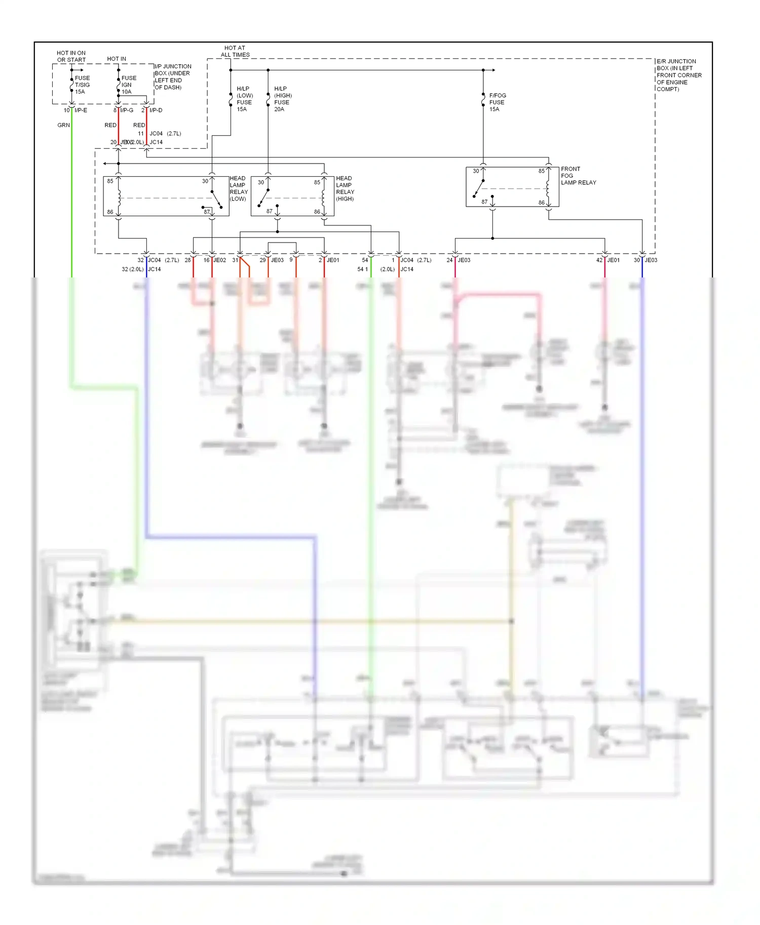 Wiring diagram i/p-e for Kia Sportage II (2004-2008) (11 of 26)