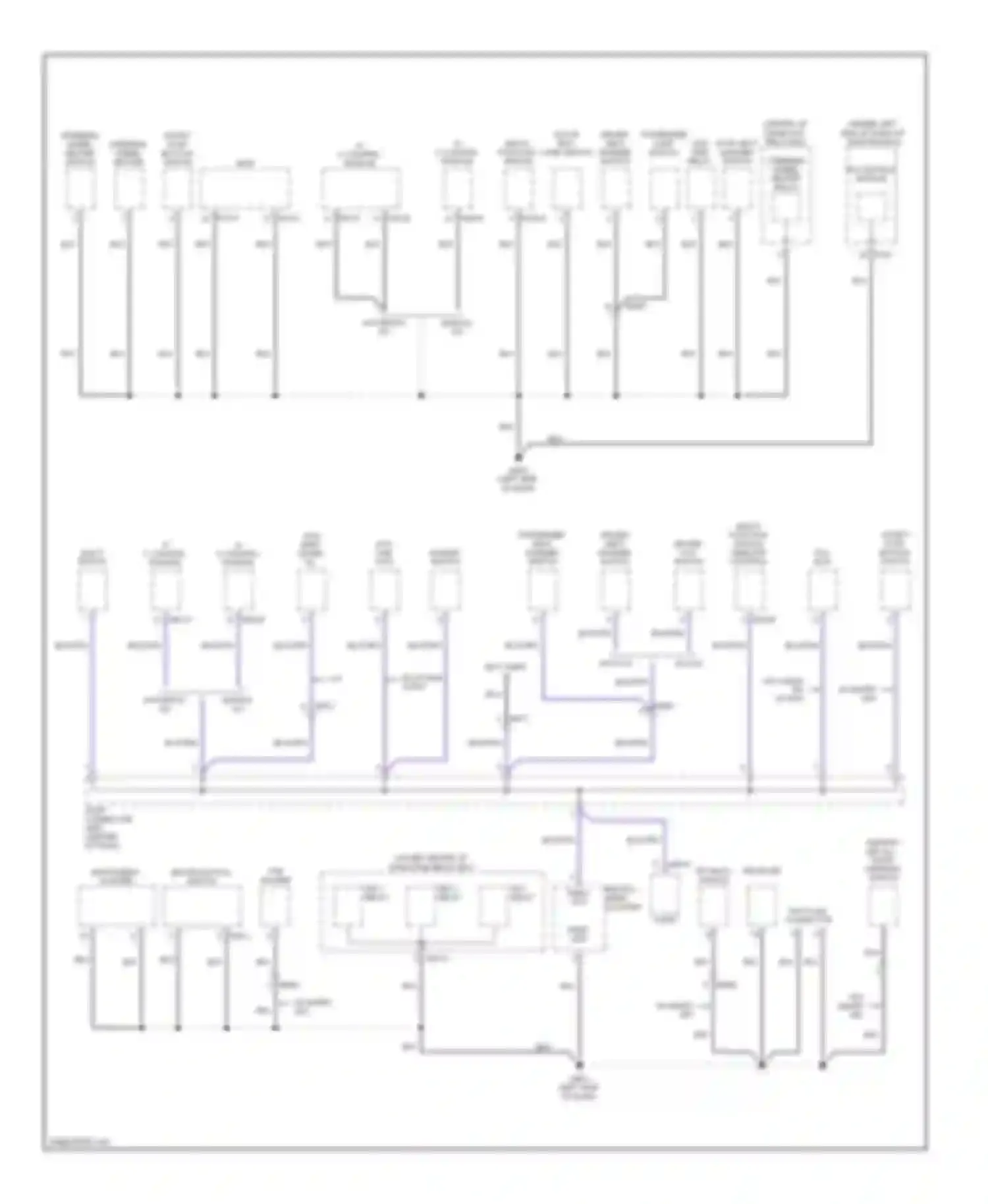 Sportage Kia III (2010-2014): Ground distribution circuit (1 of 4)