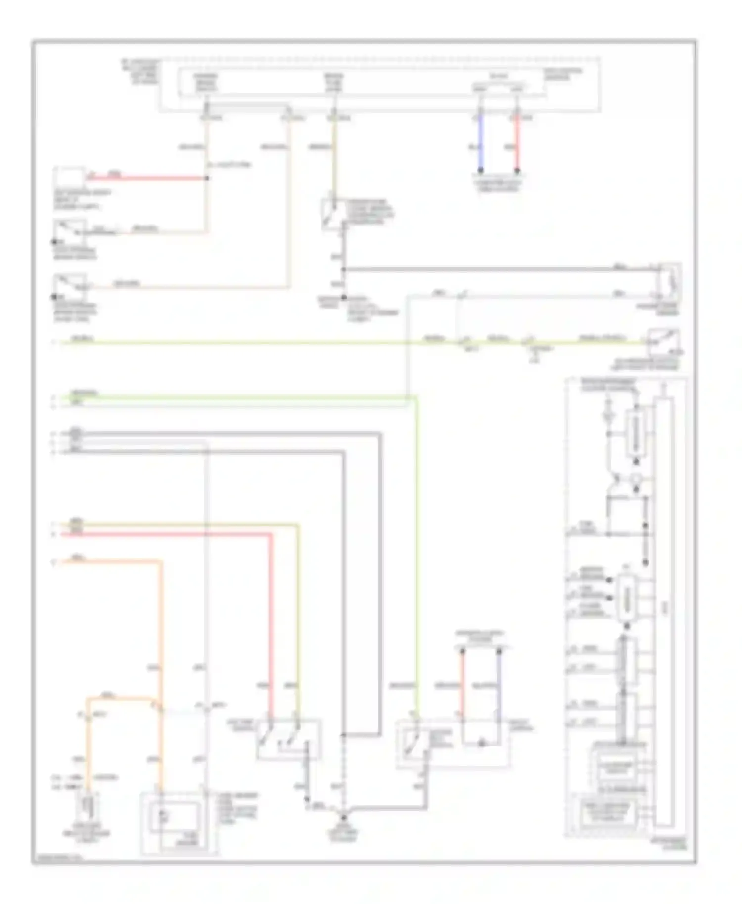 Sportage Kia III (2010-2014): Instrument cluster circuit (2 of 2)