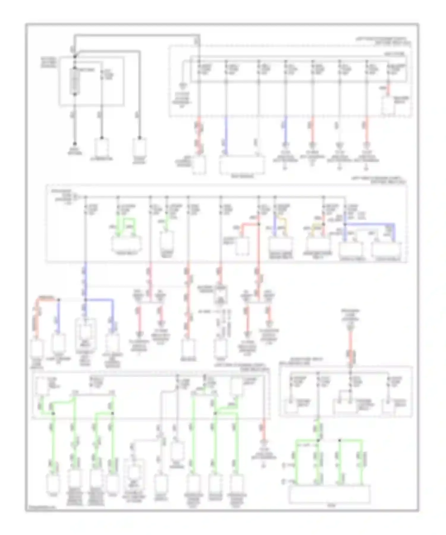 Sportage Kia III (2010-2014): Power distribution circuit (1 of 6)