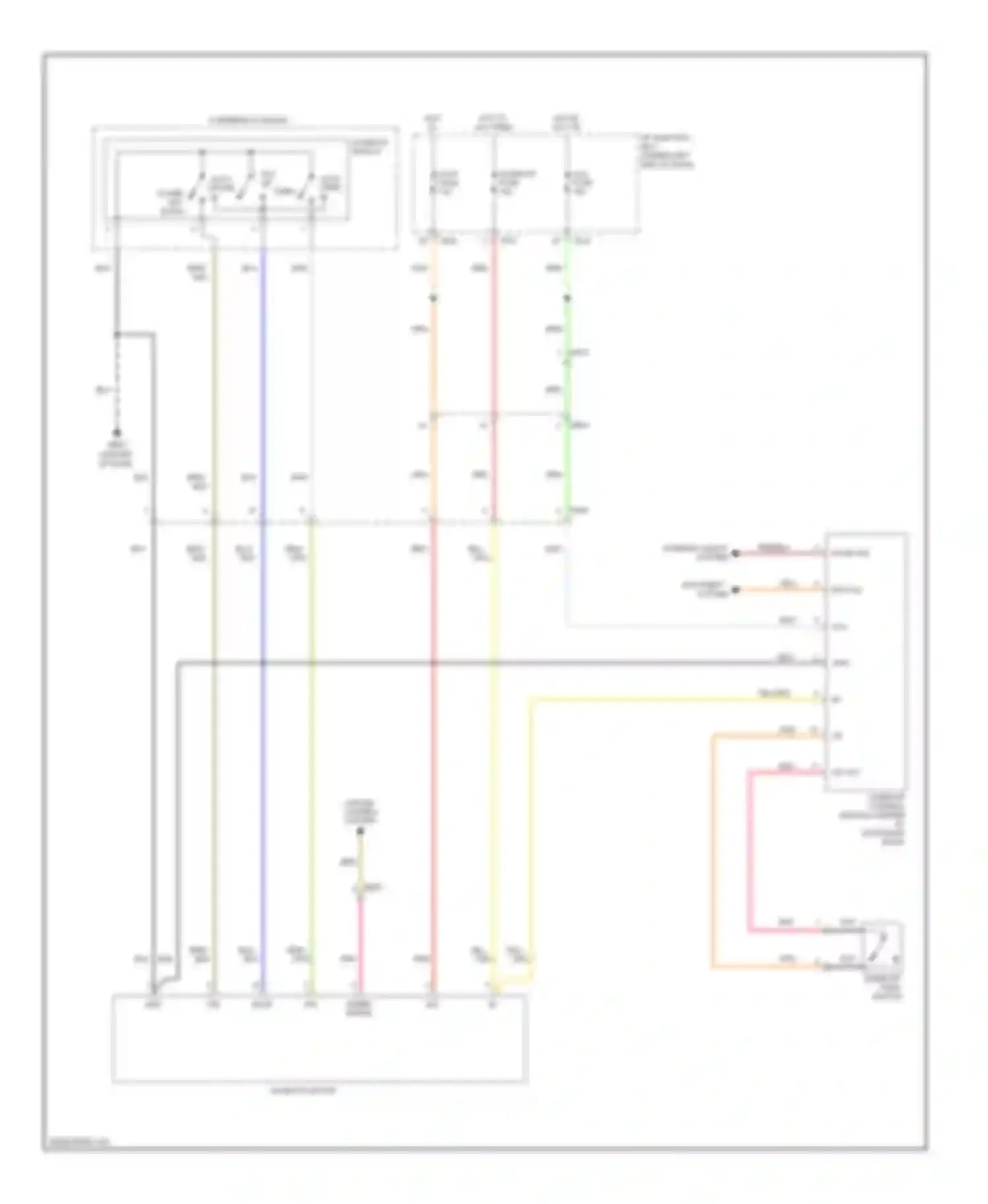 Sportage Kia III (2010-2014): Power top/sunroof circuit