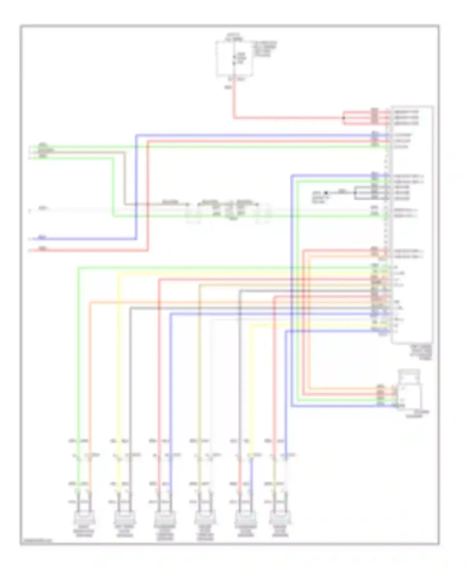 Sportage Kia III (2010-2014): Platform audio circuit, without navigation with amplifier (2 of 2)
