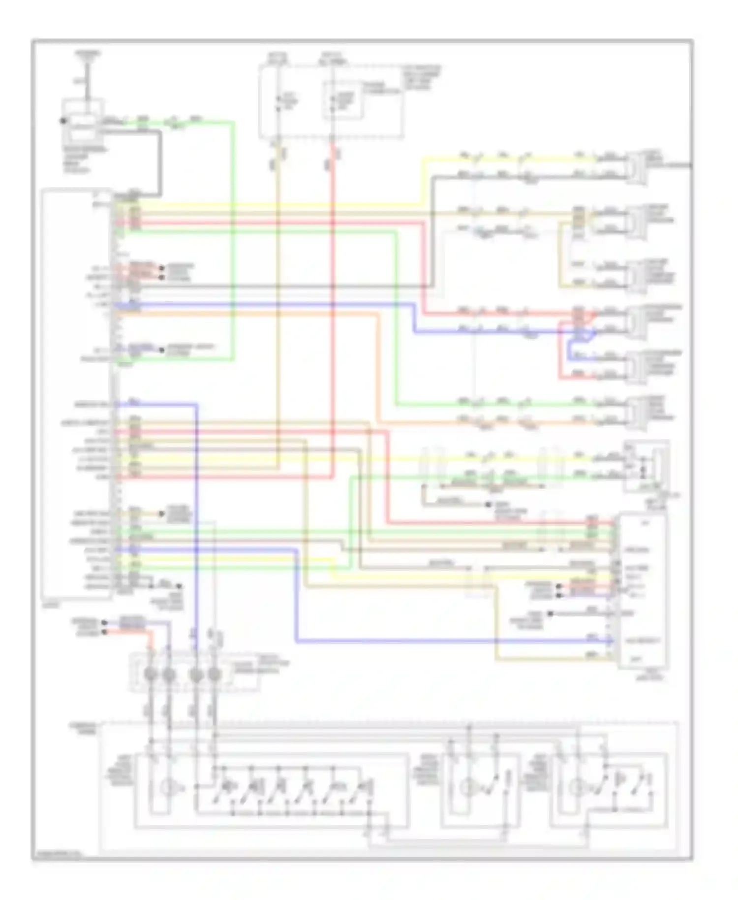 Sportage Kia III (2010-2014): Platform audio circuit, without navigation without amplifier