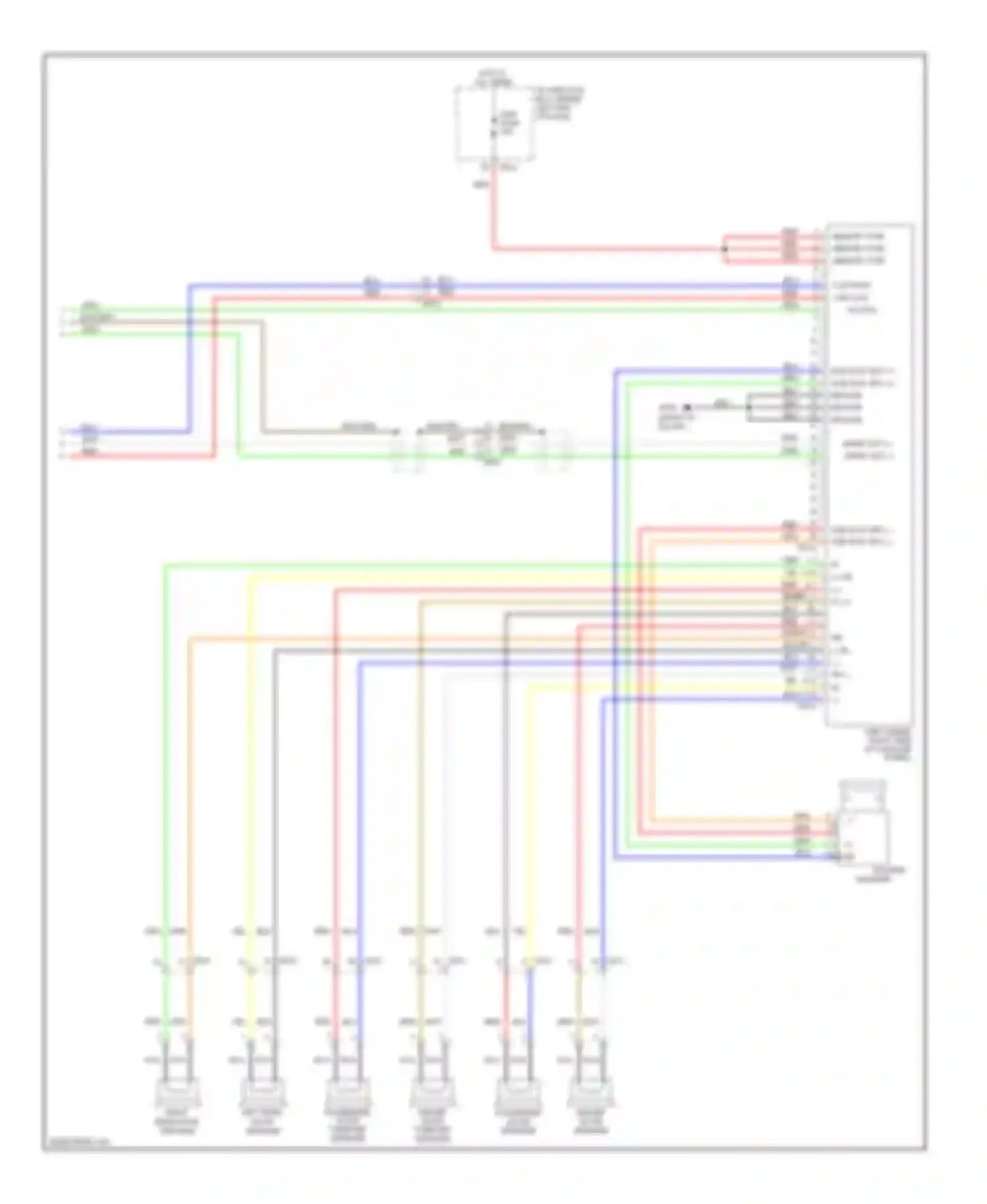 Sportage Kia III (2010-2014): Uvo audio circuit, without navigation with amplifier (2 of 2)