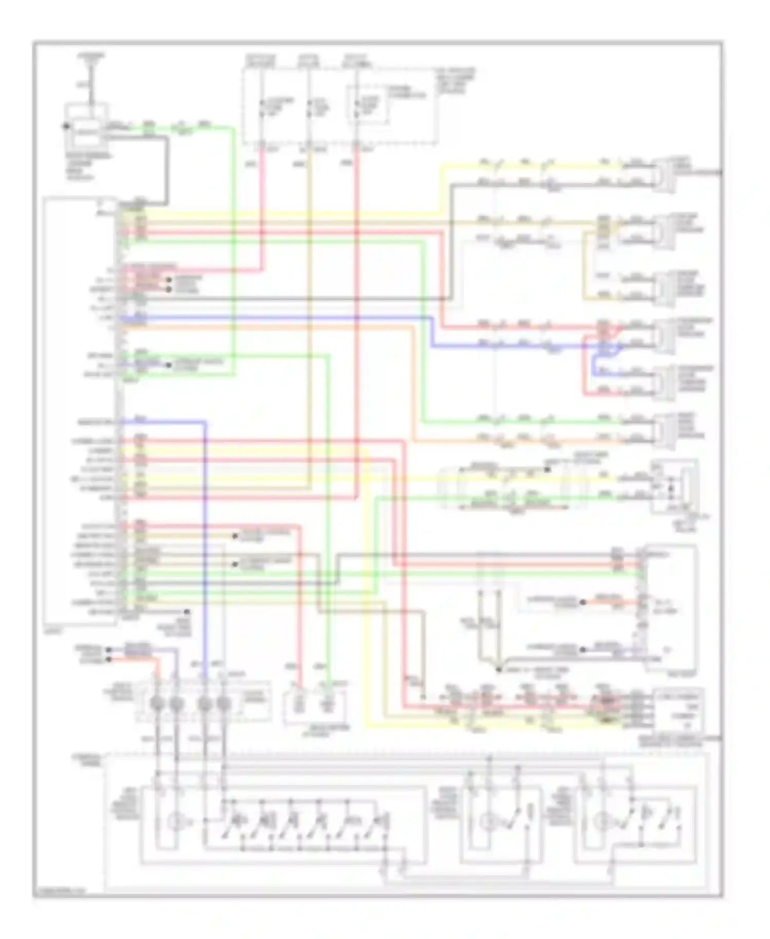 Sportage Kia III (2010-2014): Uvo audio circuit, without navigation without amplifier