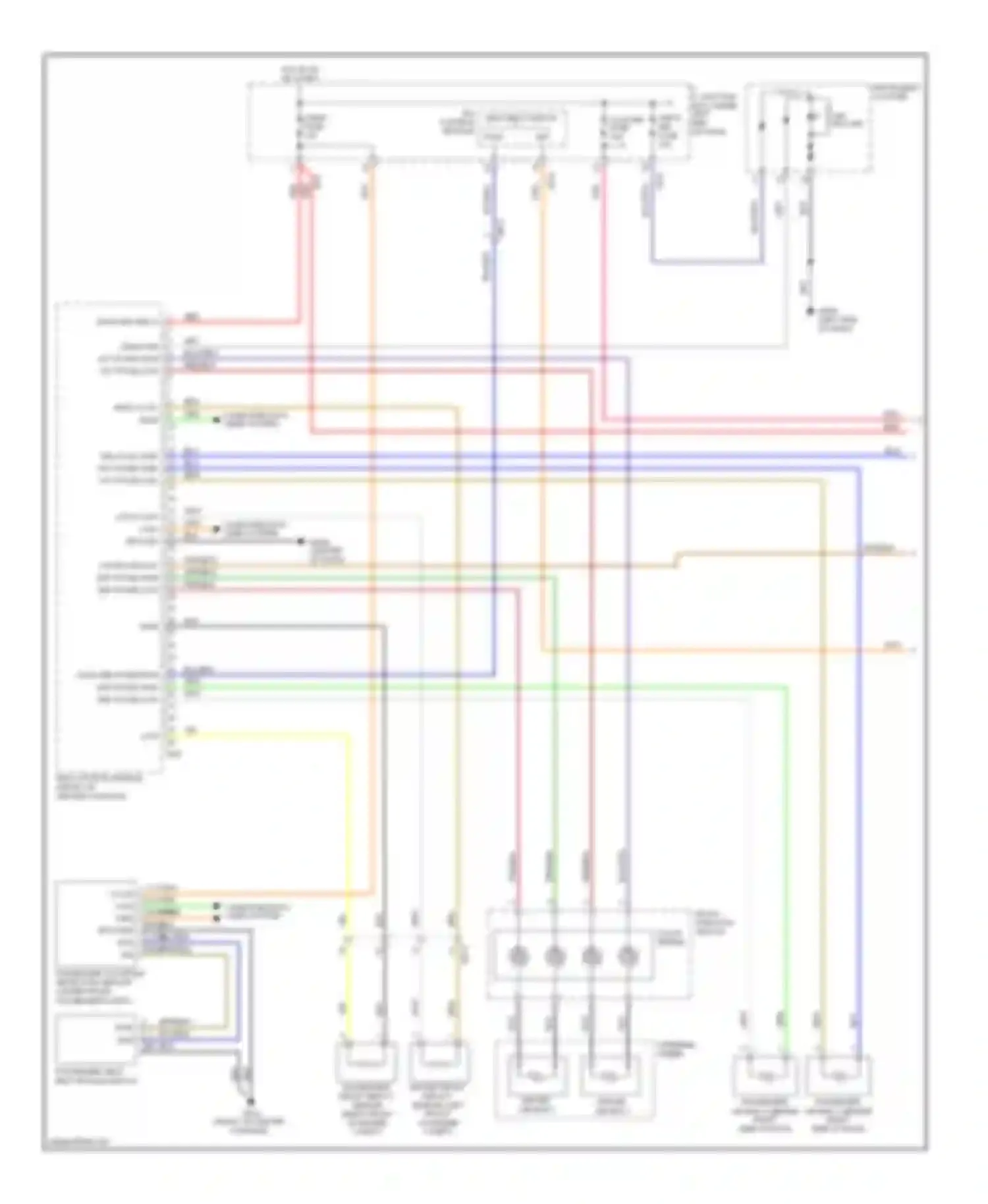 Sportage Kia III (2010-2014): Supplemental restraints circuit (1 of 2)
