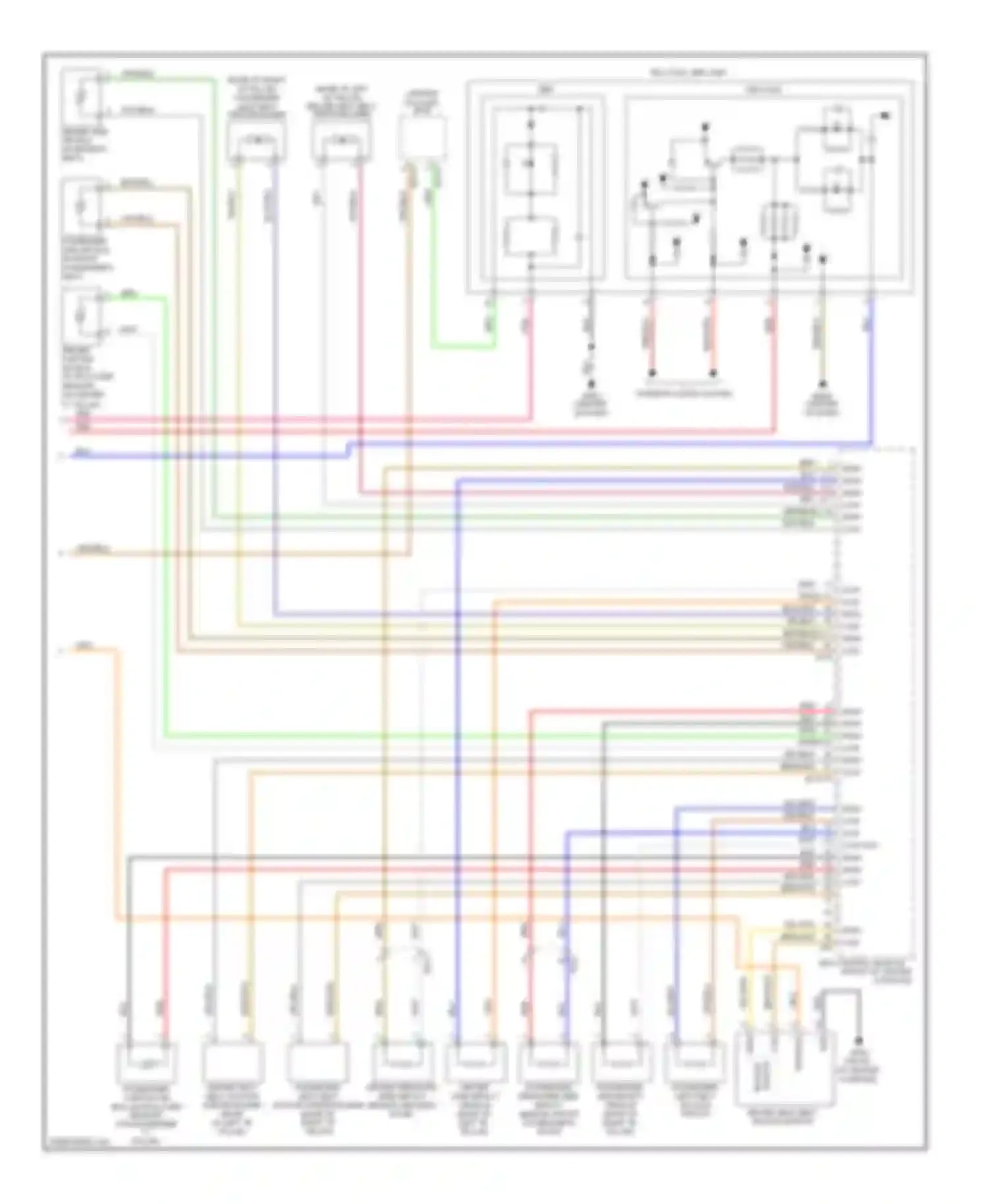 Sportage Kia III (2010-2014): Supplemental restraints circuit (2 of 2)