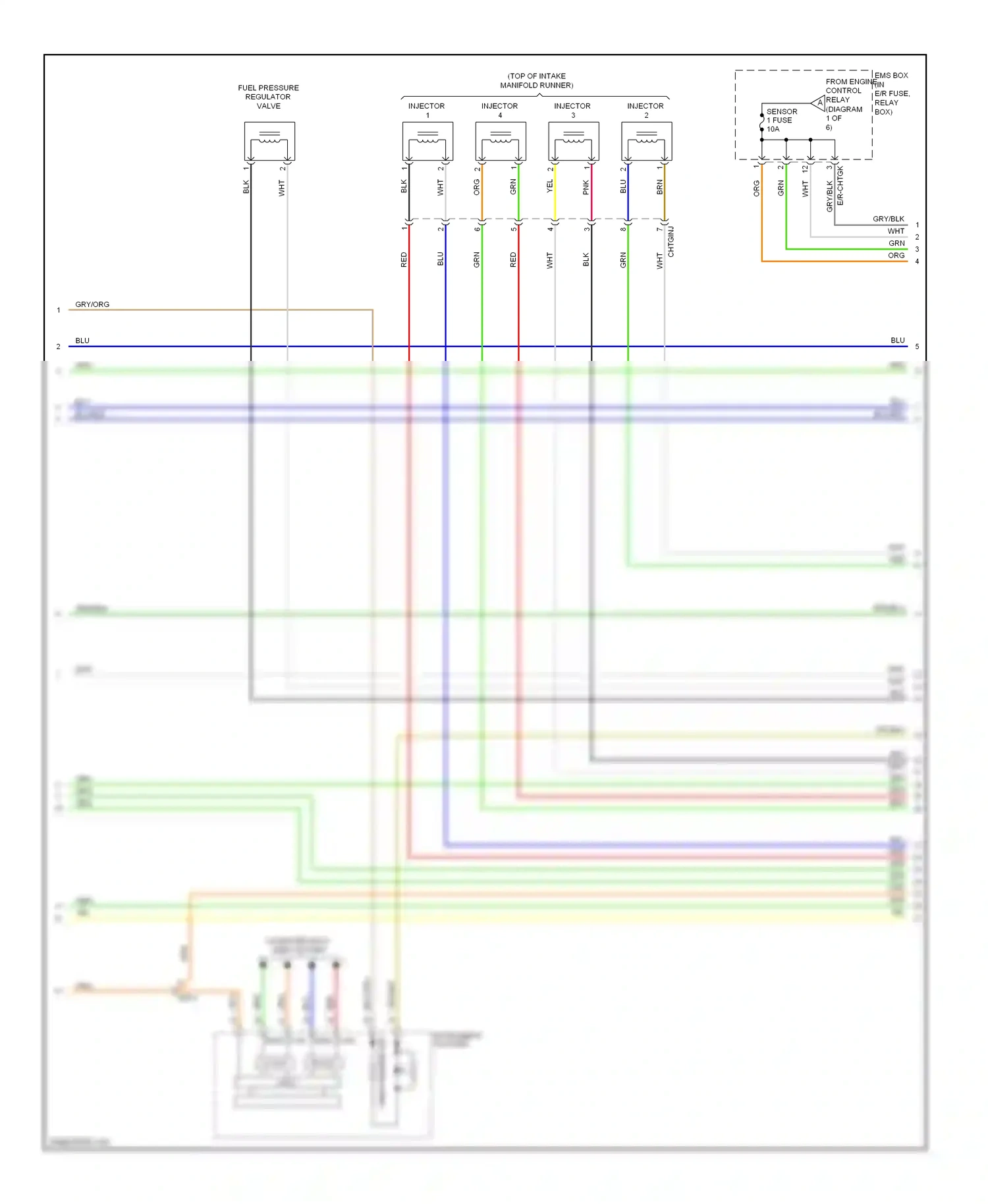 Wiring diagram check engine ind for Kia Sportage III (2010-2014) (2 of 3)