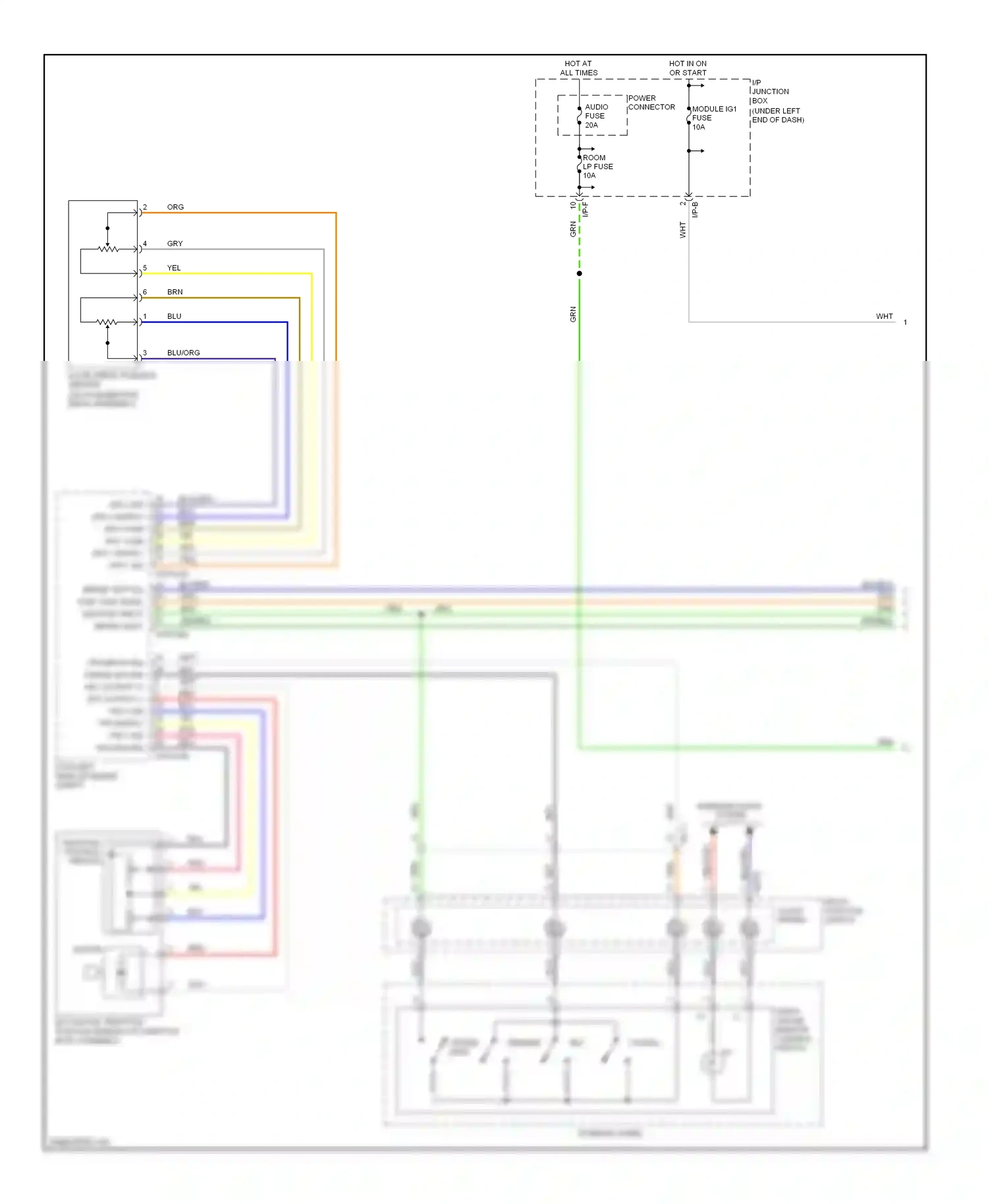 Wiring diagram clock- spring for Kia Sportage III (2010-2014) (1 of 7)