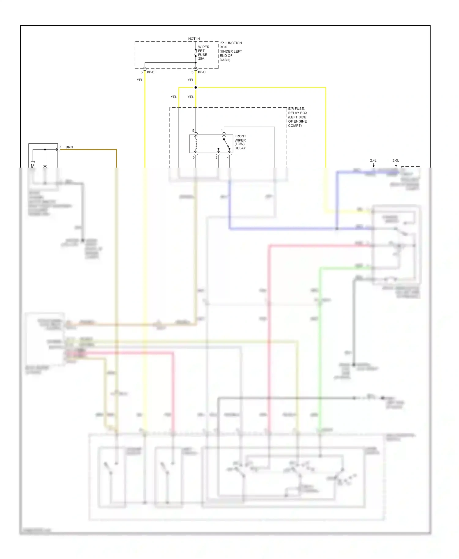 Wiring diagram delay control for Kia Sportage III (2010-2014) (1 of 1)