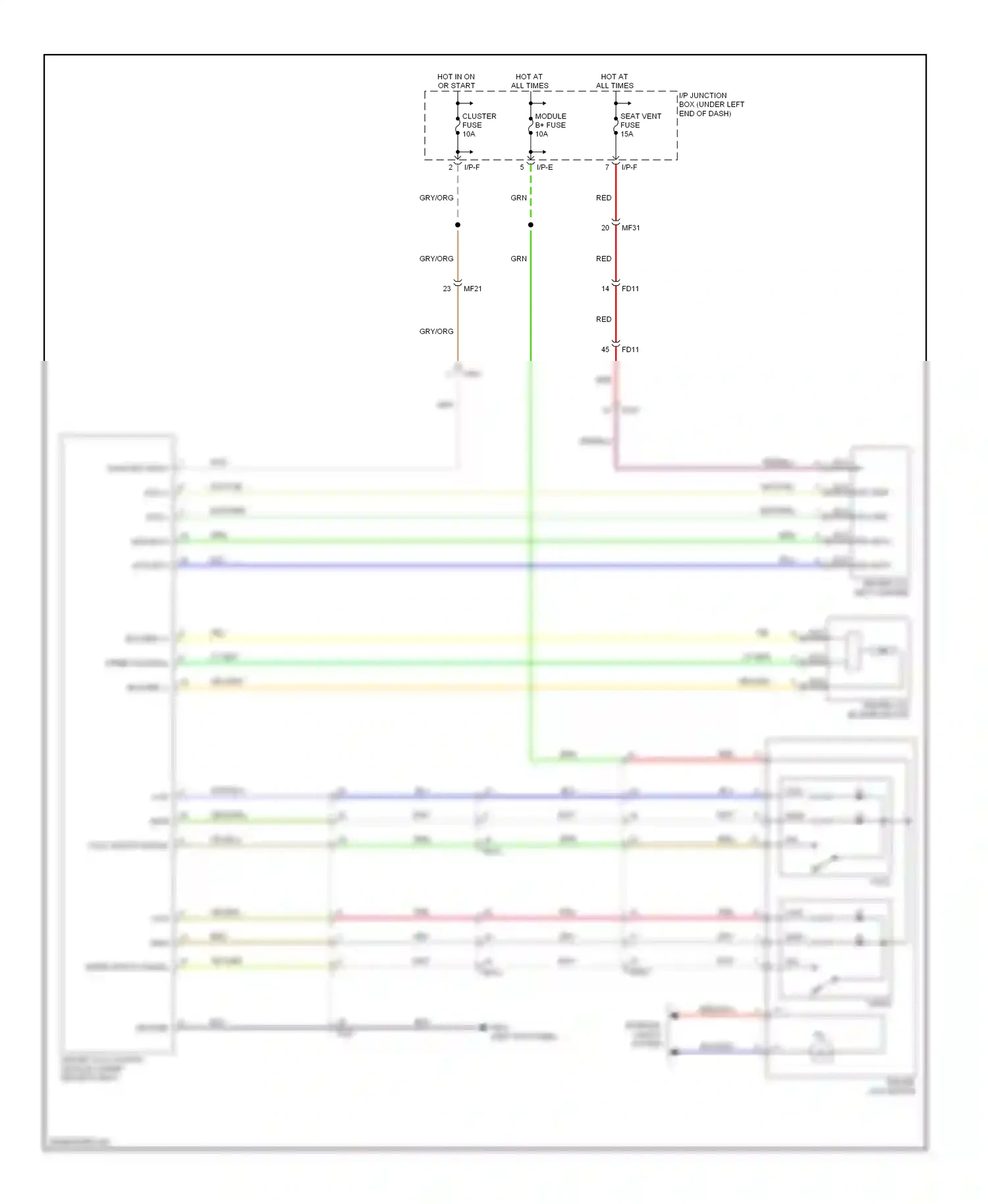 Wiring diagram i/p-e for Kia Sportage III (2010-2014) (31 of 50)
