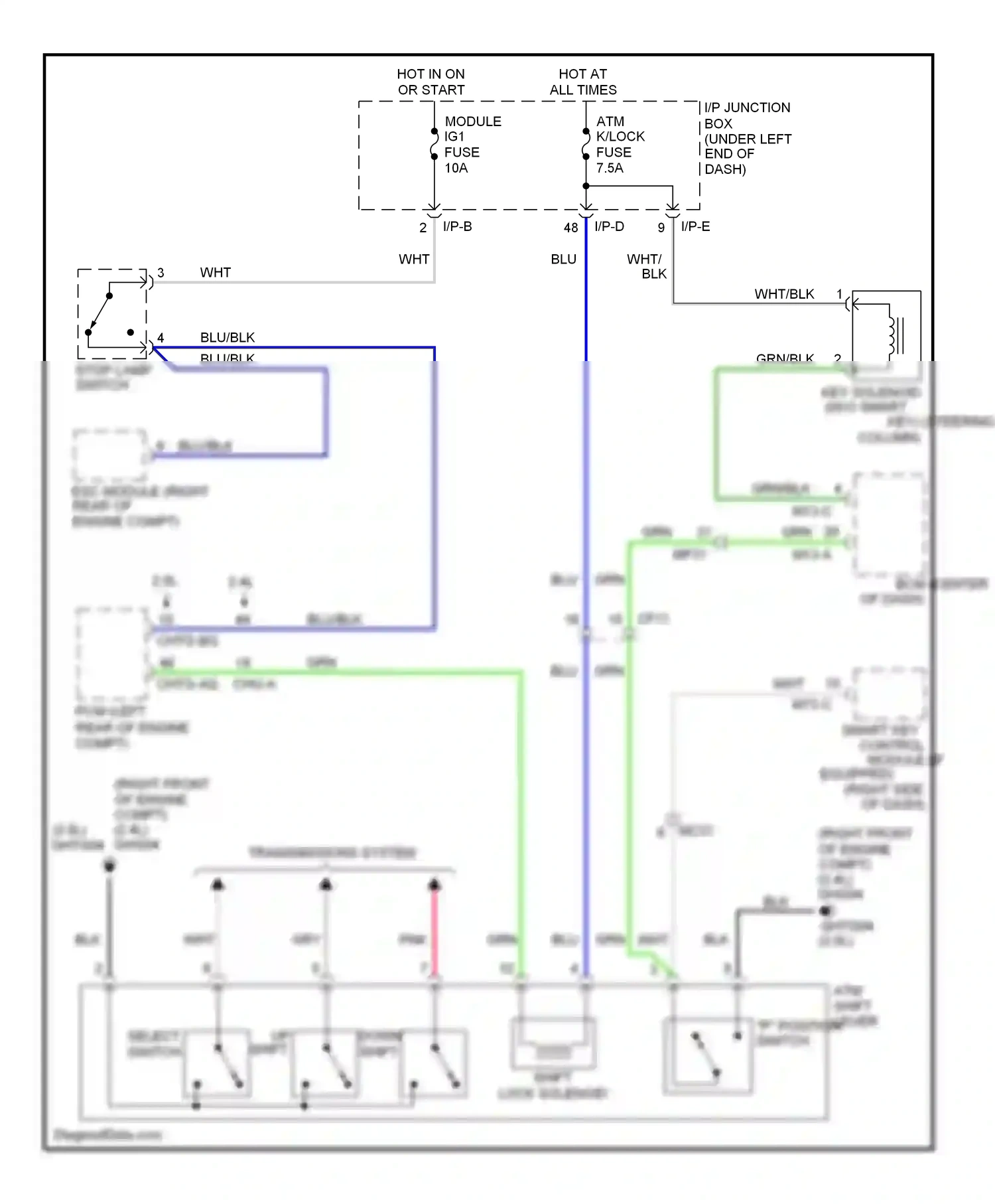 Wiring diagram i/p-e for Kia Sportage III (2010-2014) (38 of 50)