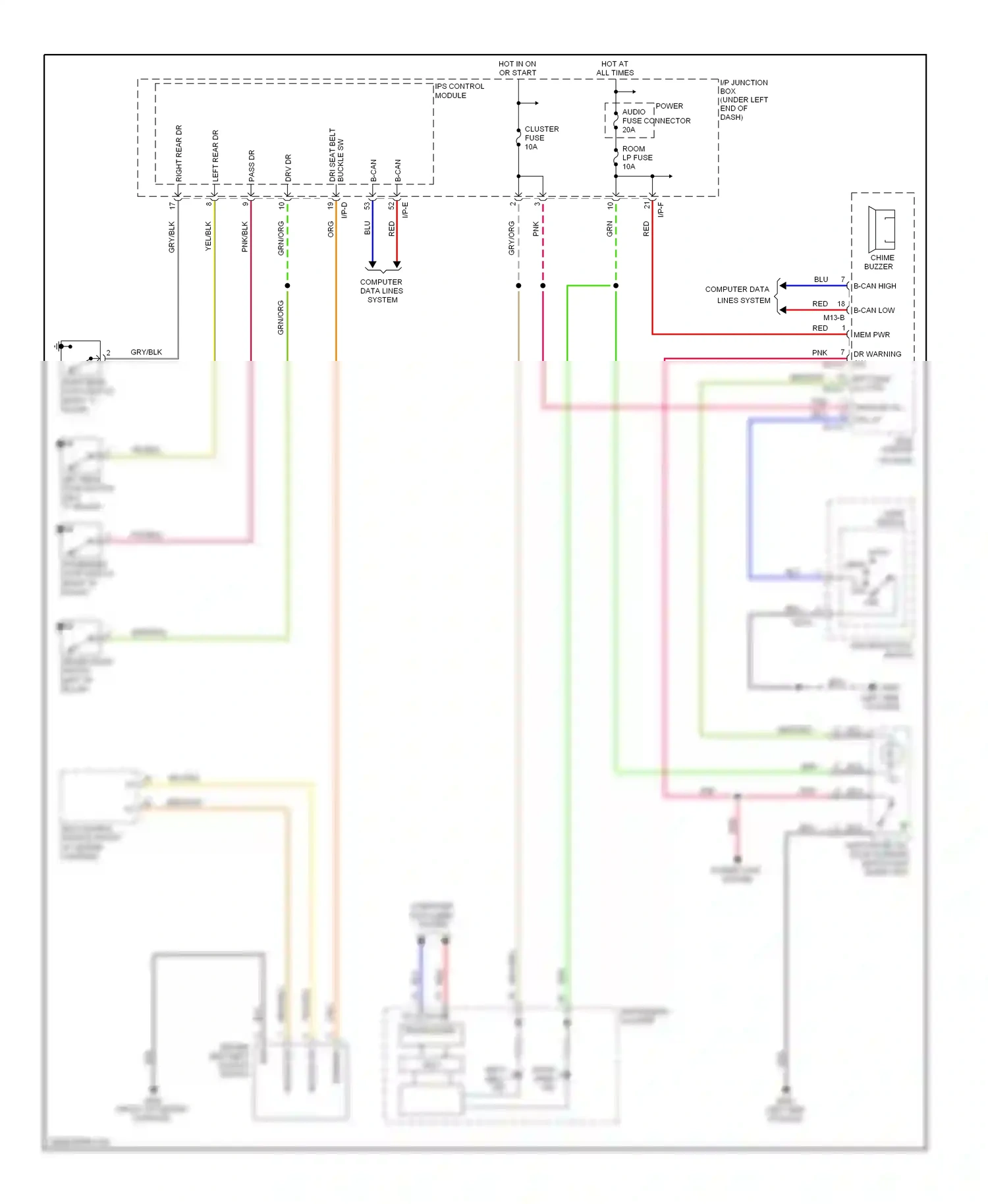 Wiring diagram ips control module for Kia Sportage III (2010-2014) (11 of 19)