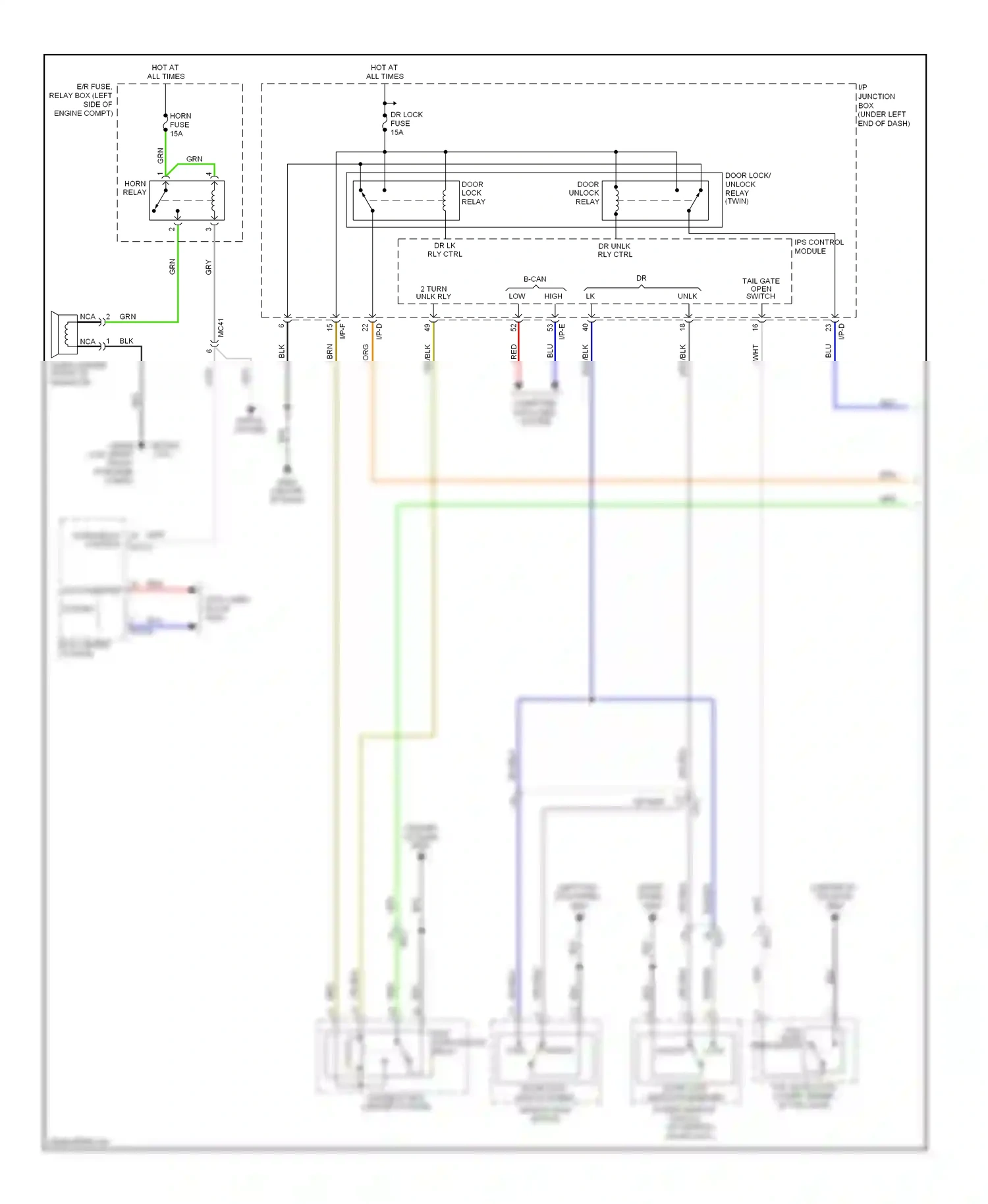 Wiring diagram ips control module for Kia Sportage III (2010-2014) (2 of 19)