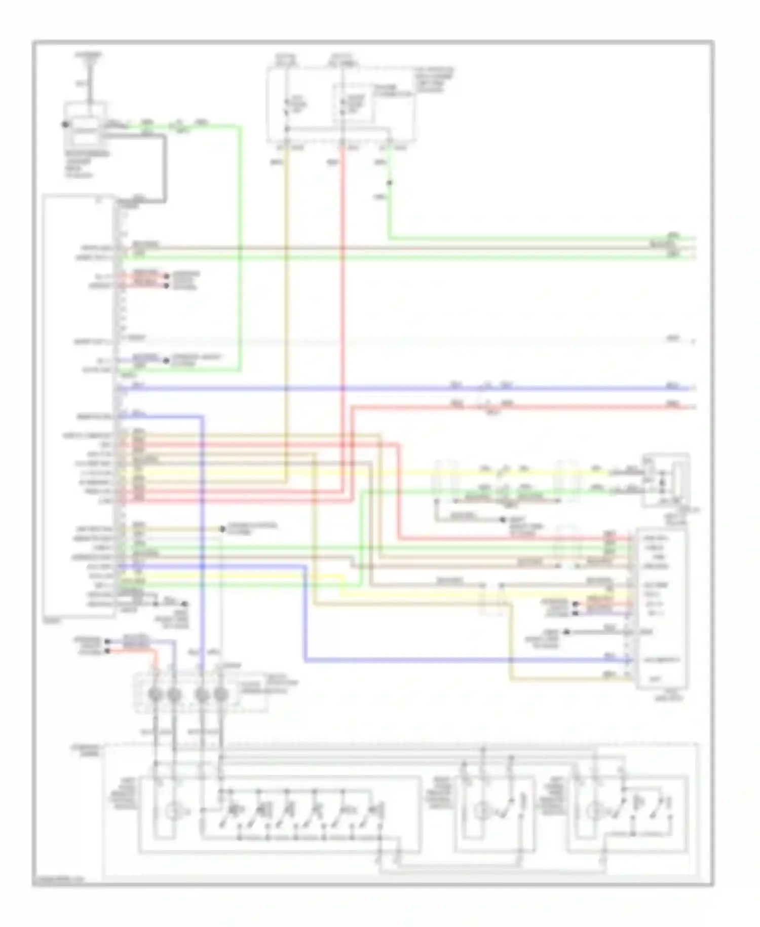 Wiring diagram multi- function clock spring switch for Kia Sportage III (2010-2014) (1 of 2)