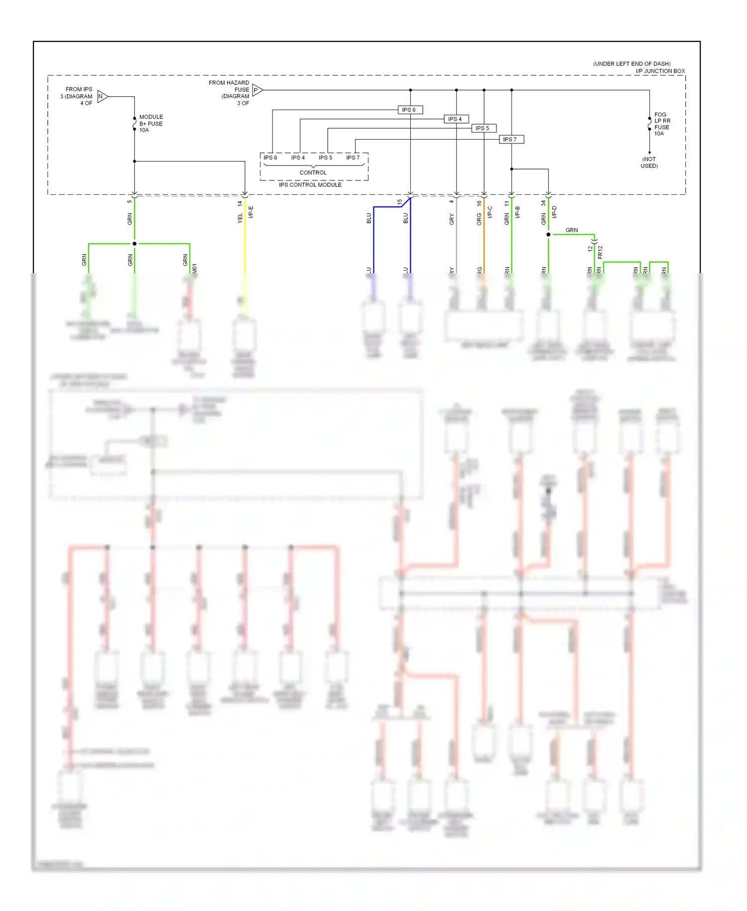 Kia Sportage III (2010-2014) multi function switch (remote control) wiring diagram  (1 of 1)