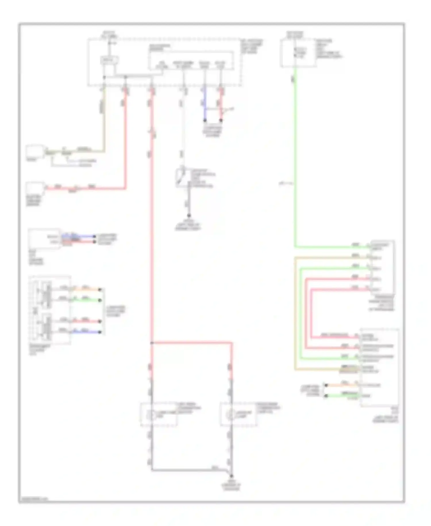 Wiring diagram shift lever "r" input for Kia Sportage III (2010-2014) (1 of 1)