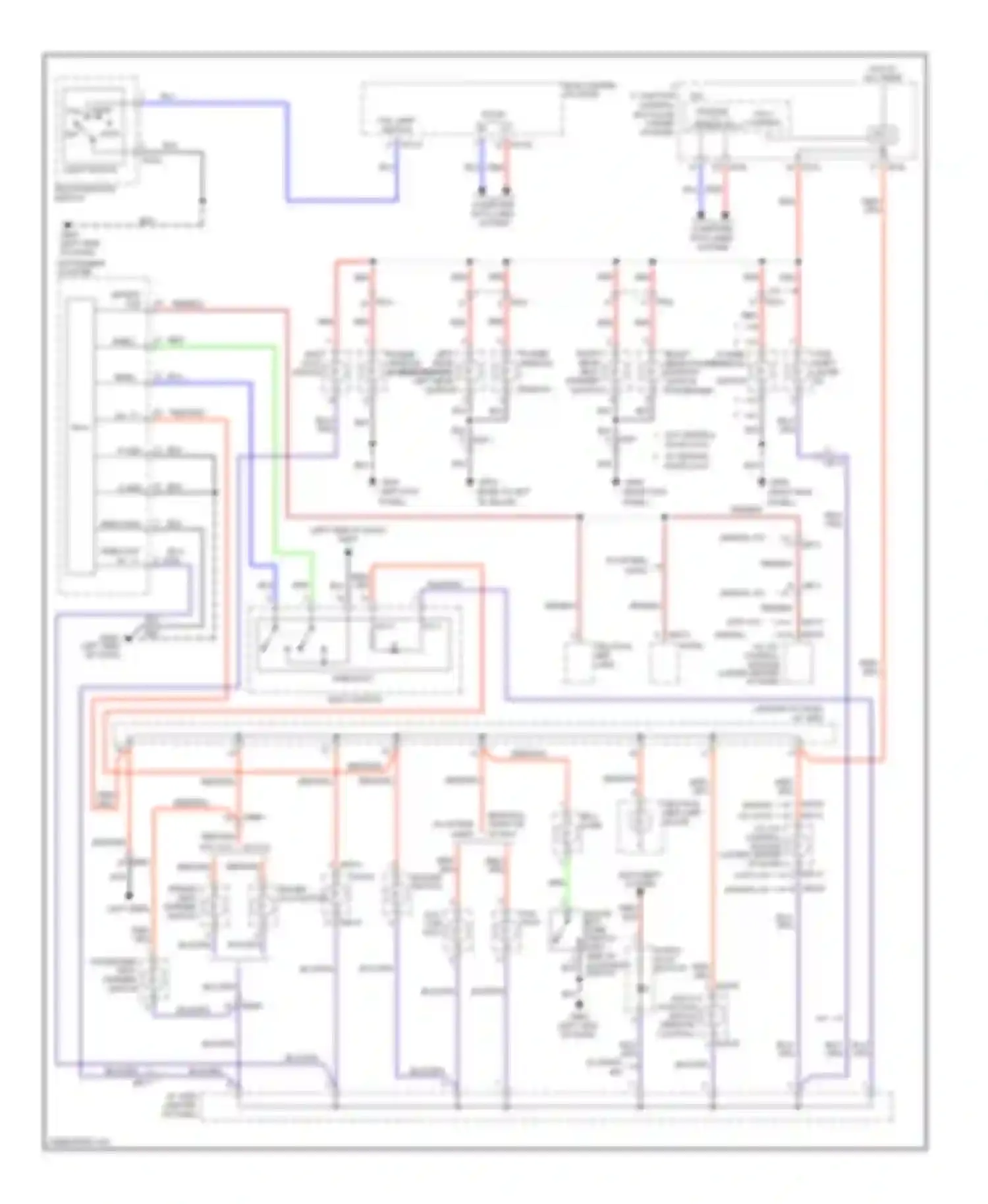 Wiring diagram w/o ccs w/ ccs for Kia Sportage III (2010-2014) (2 of 2)
