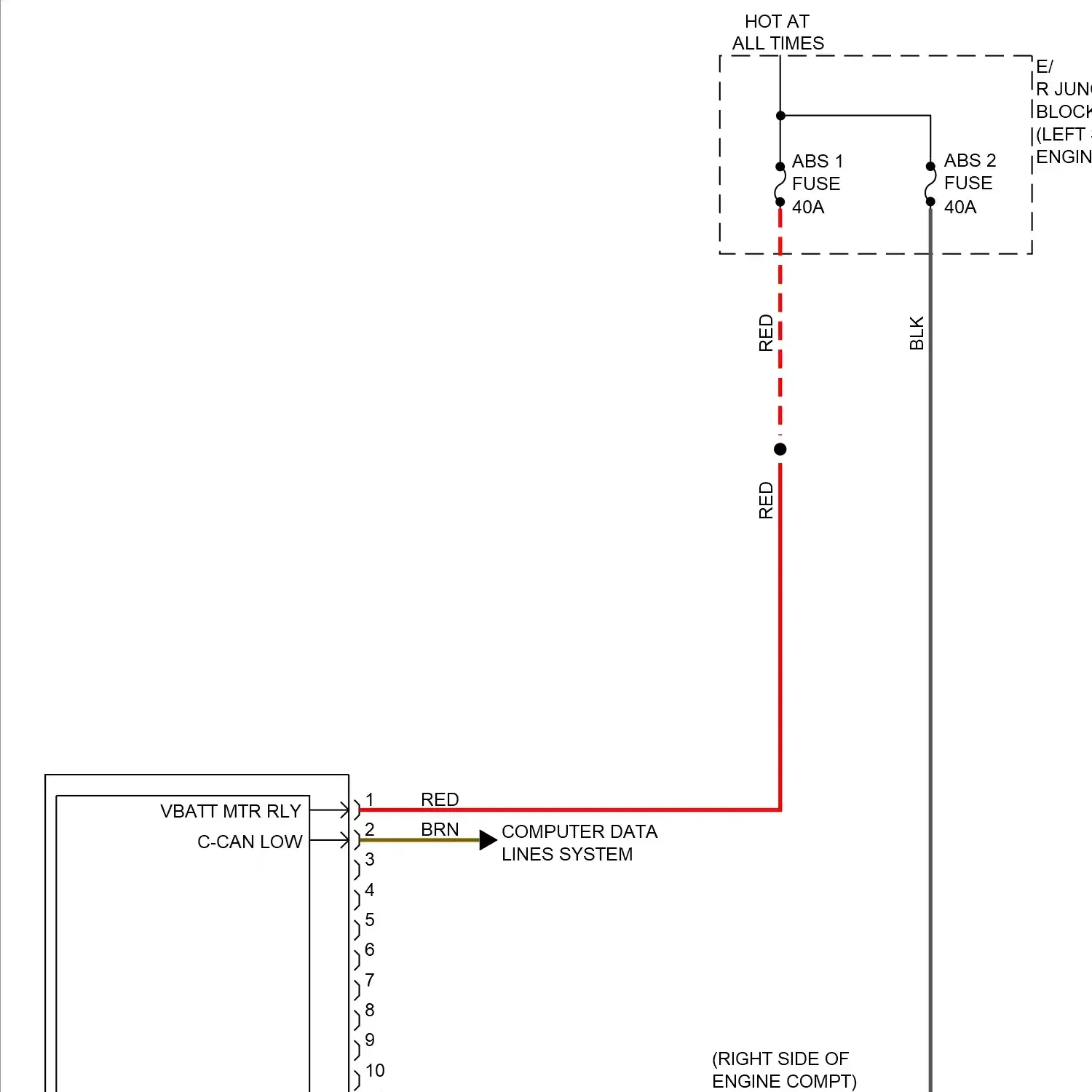 demo - Anti-lock brakes circuit, w/o epb (1 of 2) Anti-lock brakes circuit, w/o epb (1 of 2)