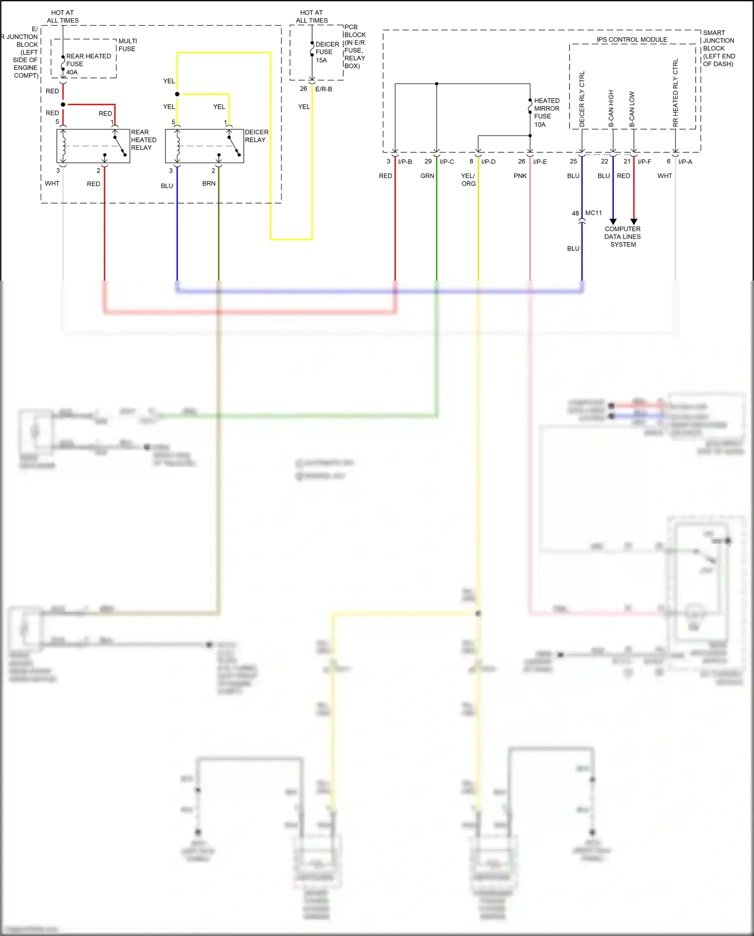 Wiring diagram a/c control module for Kia Sportage IV facelift (2018-2022) (3 of 13)