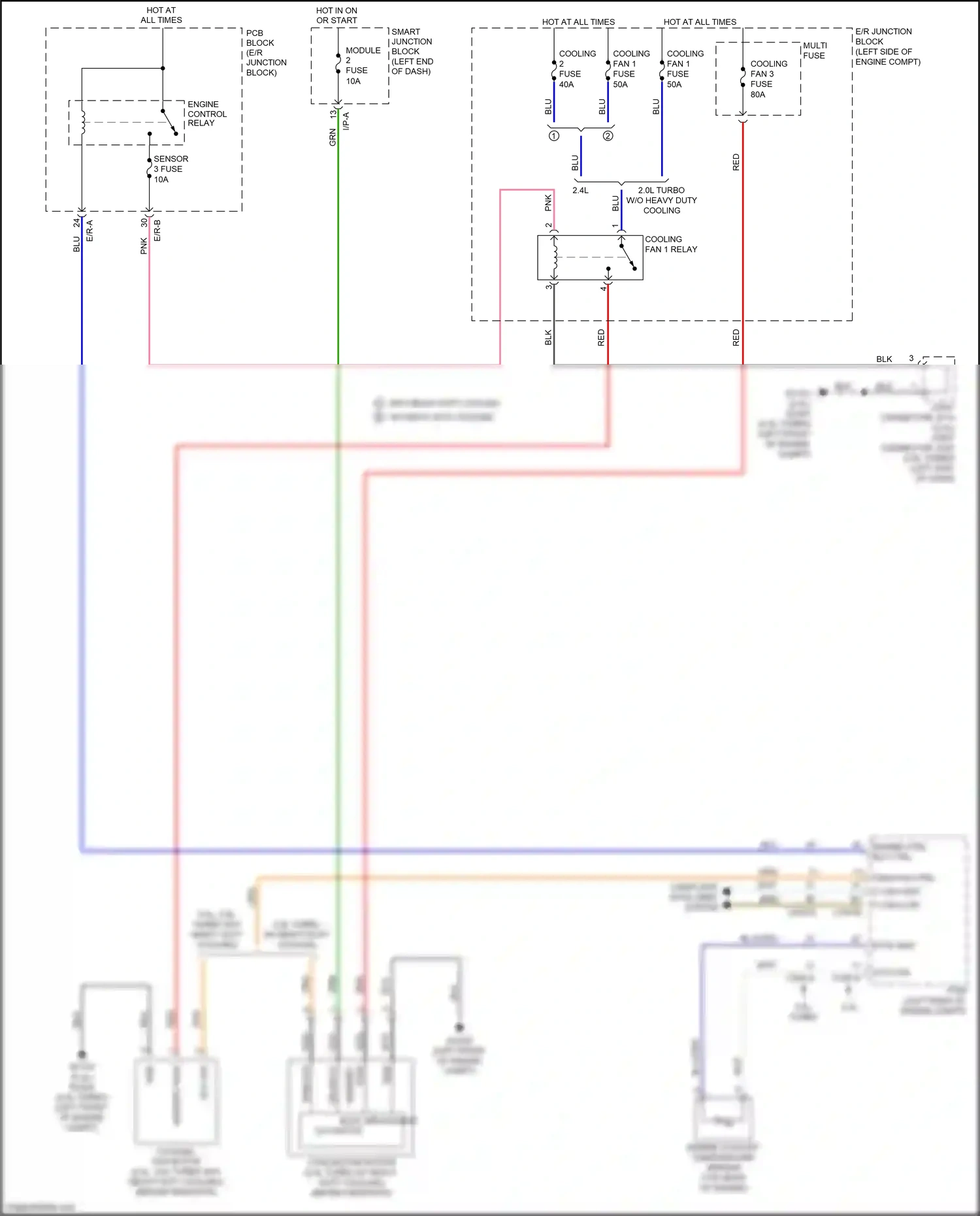 Wiring diagram engine ctrl rly ctrl for Kia Sportage IV facelift (2018-2022) (1 of 3)