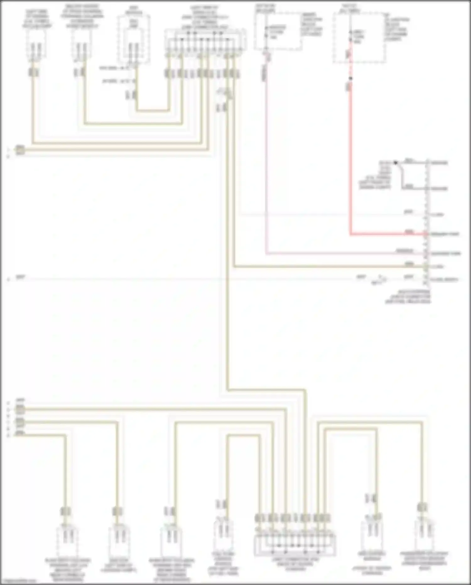 Wiring diagram forward collision avoidance assist module for Kia Sportage IV facelift (2018-2022) (1 of 4)
