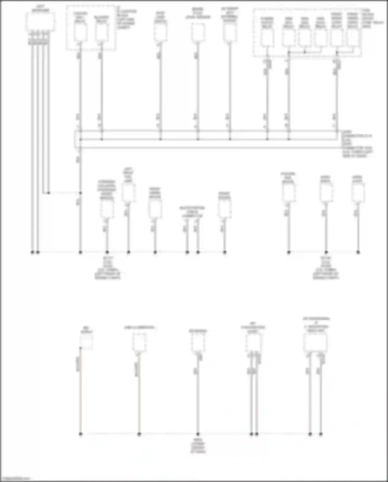 Wiring diagram forward collision avoidance assist module for Kia Sportage IV facelift (2018-2022) (3 of 4)