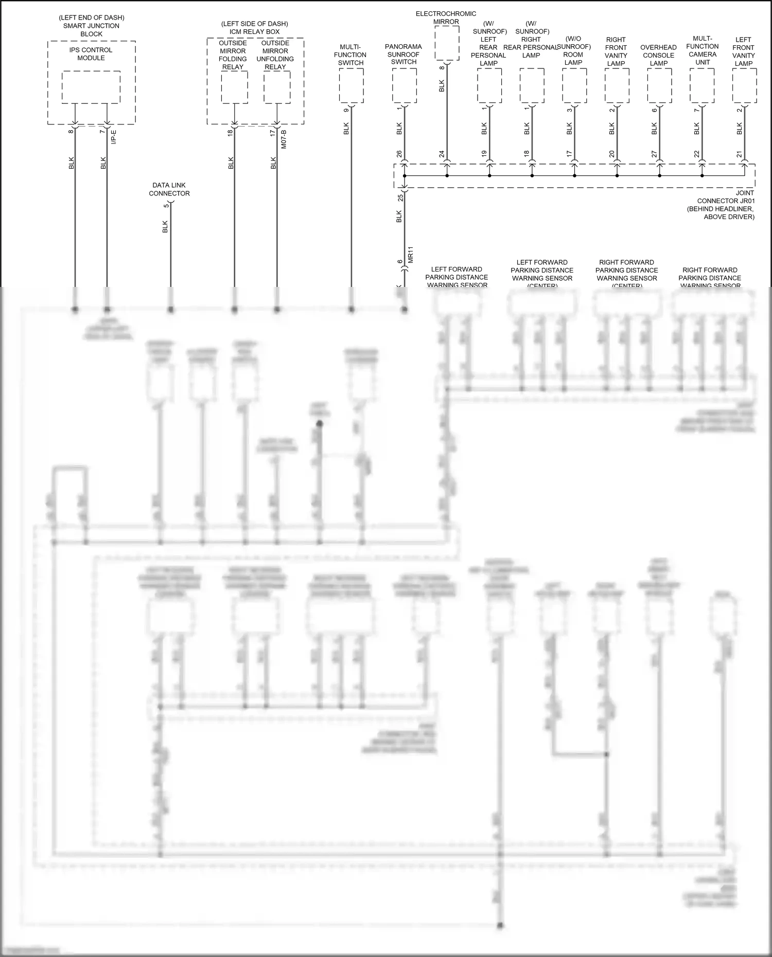 Wiring diagram ips control module for Kia Sportage IV facelift (2018-2022) (25 of 32)