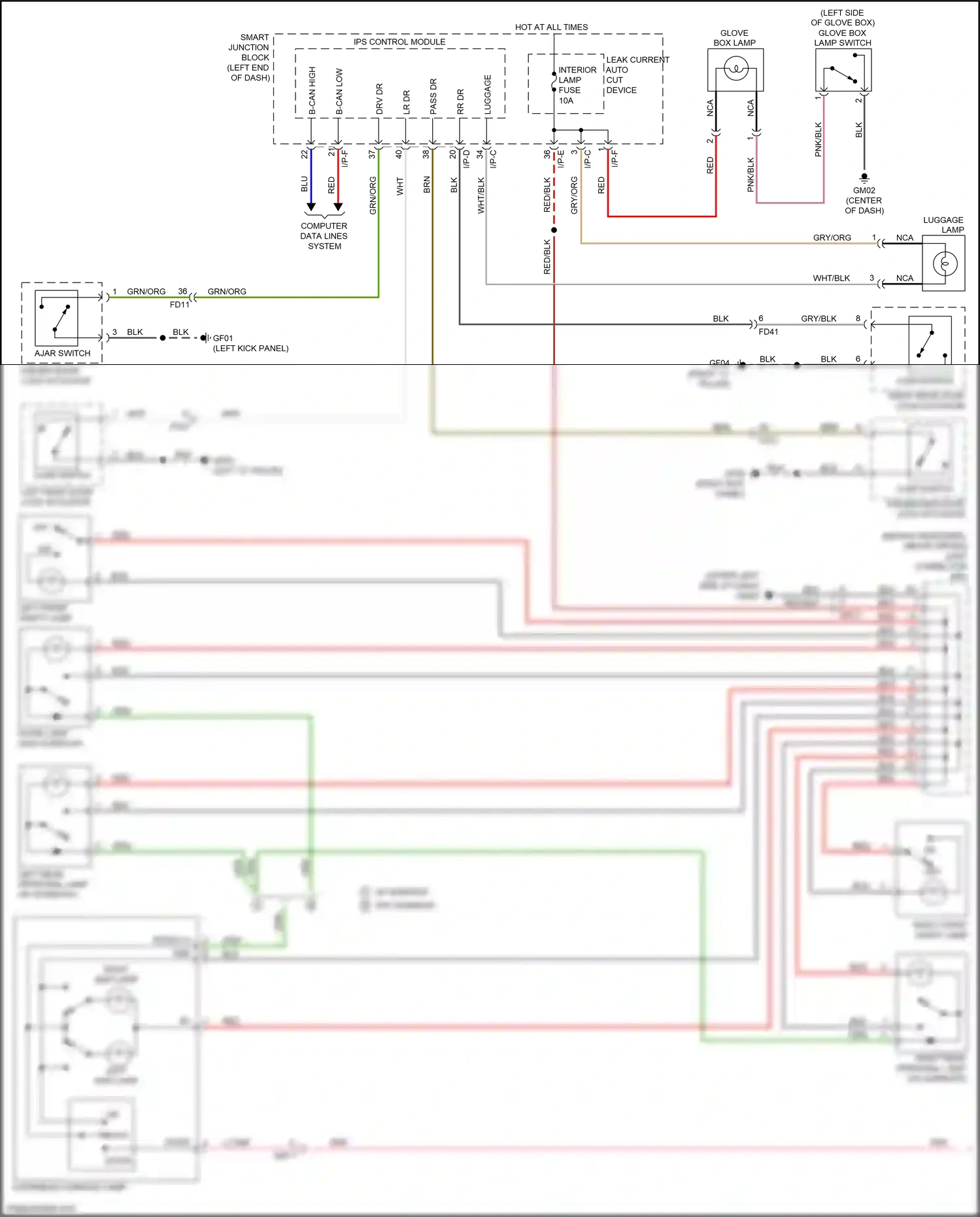 Wiring diagram ips control module for Kia Sportage IV facelift (2018-2022) (12 of 32)