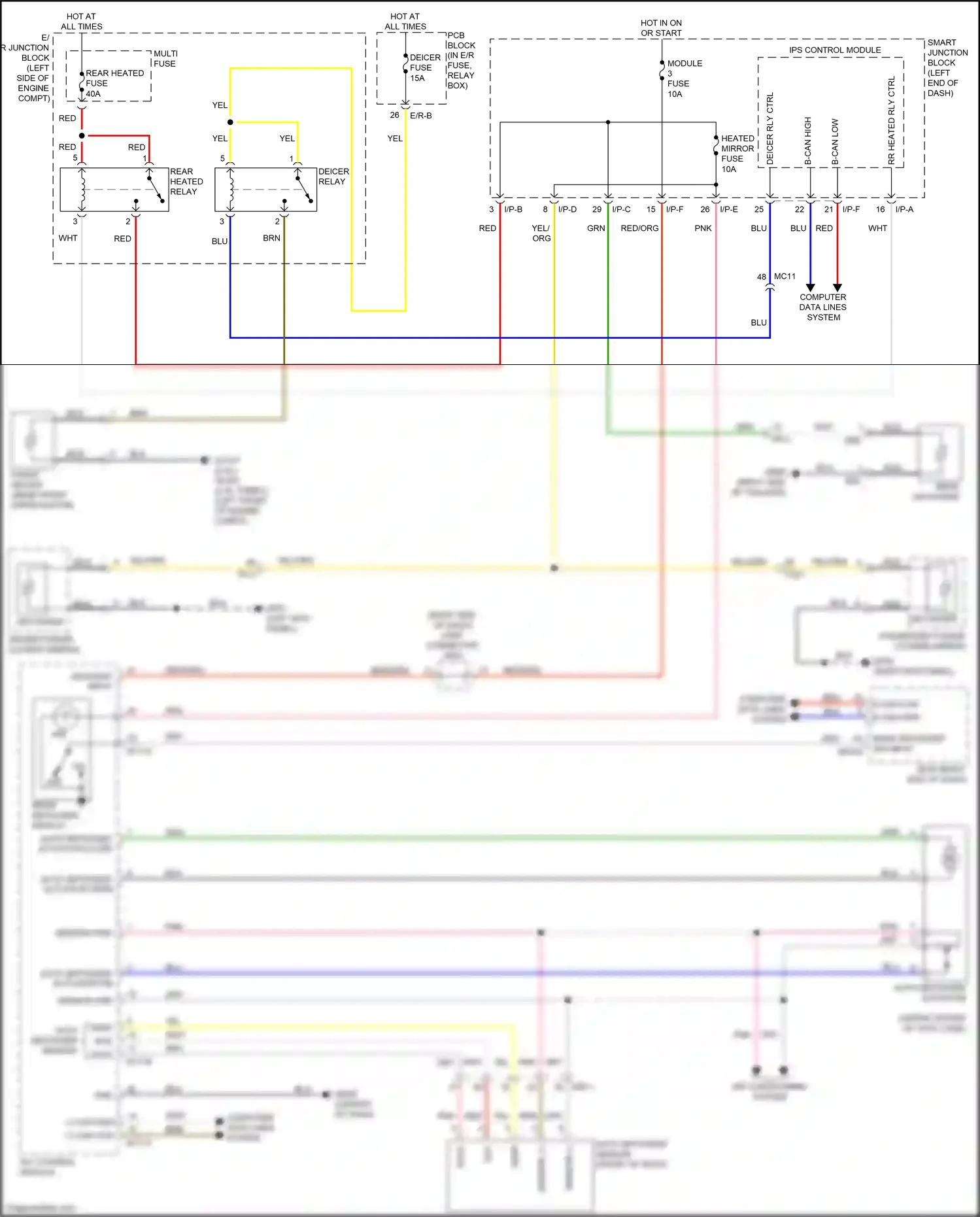 Wiring diagram ips control module for Kia Sportage IV facelift (2018-2022) (22 of 32)
