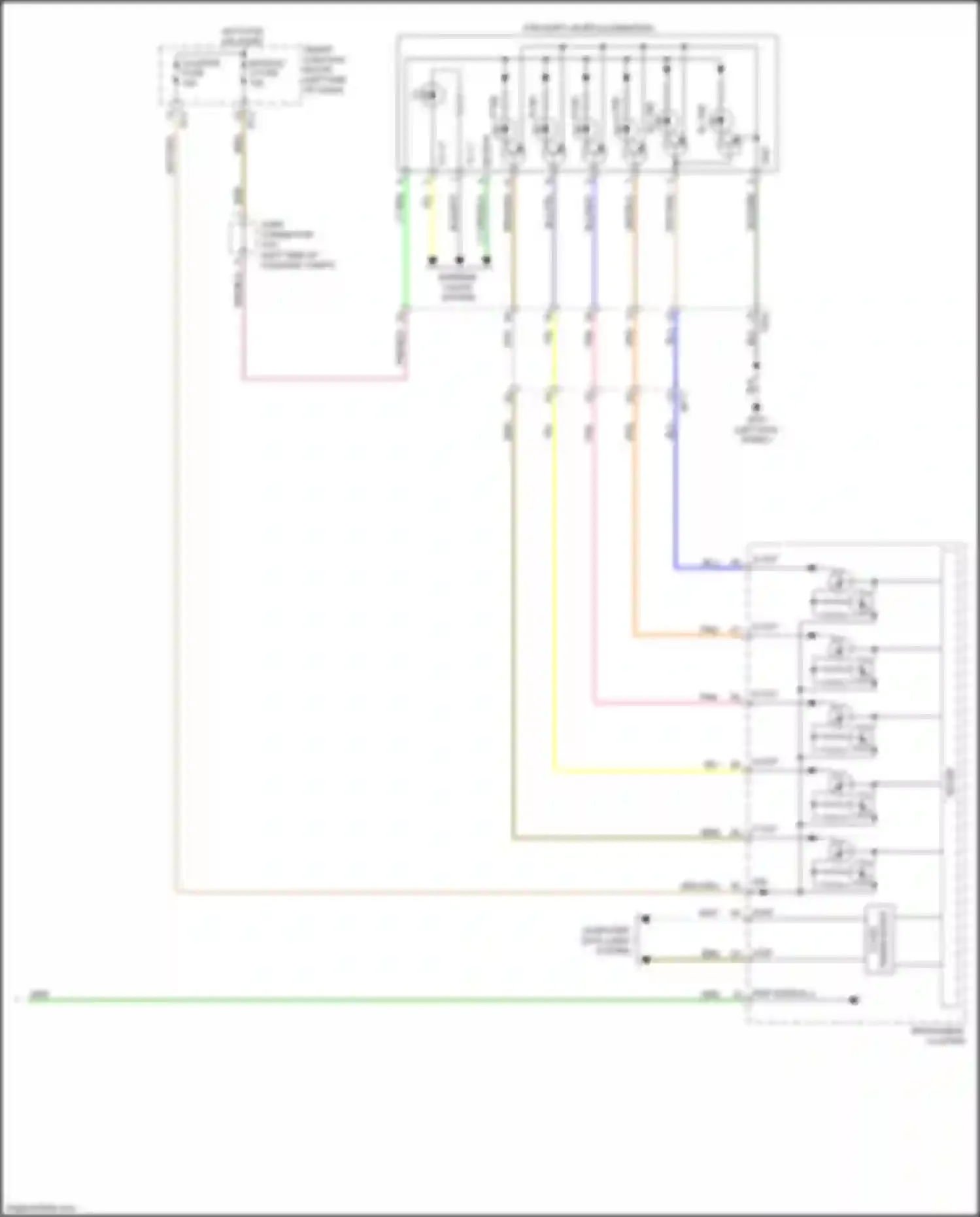 Wiring diagram module 3 fuse for Kia Sportage IV facelift (2018-2022) (1 of 14)