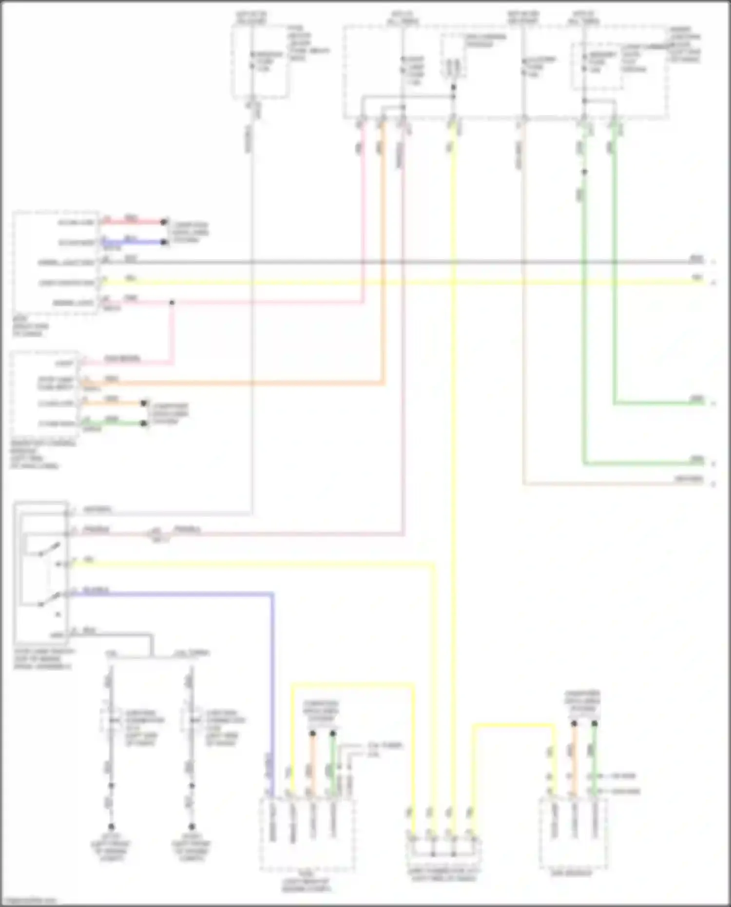 Wiring diagram stop lamp fuse input for Kia Sportage IV facelift (2018-2022) (1 of 2)