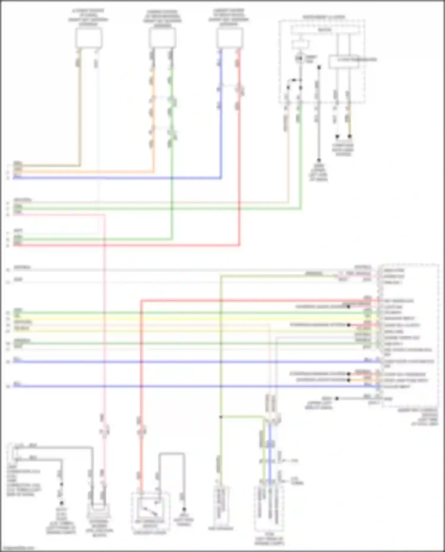 Wiring diagram stop lamp fuse input for Kia Sportage IV facelift (2018-2022) (2 of 2)