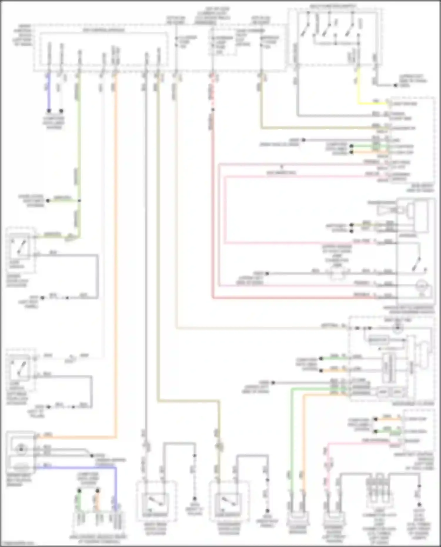 Car Wiring Diagrams for Sportage Kia IV (2015-2018): Chime circuit