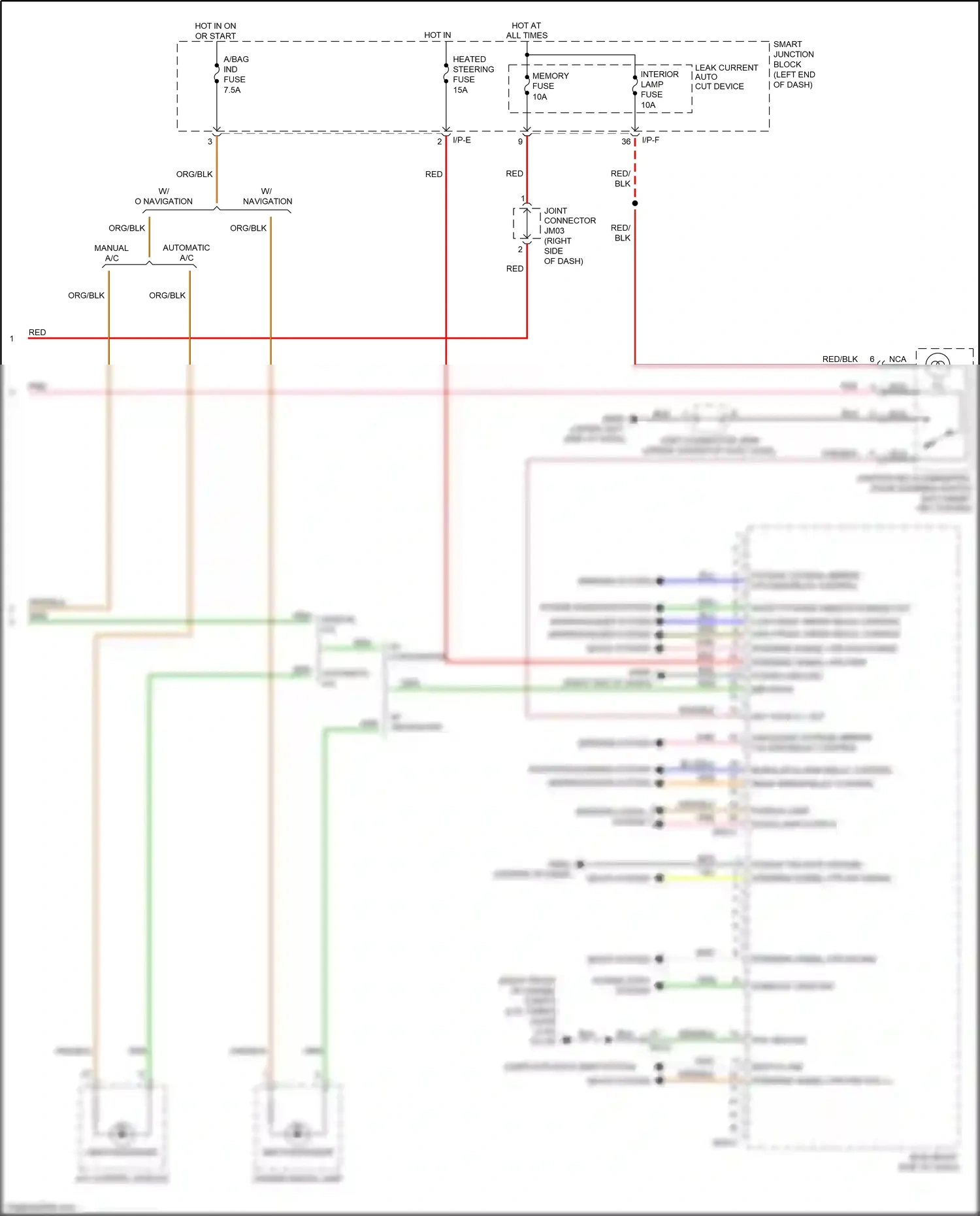 Wiring diagram a/c control module for Kia Sportage IV (2015-2018) (3 of 15)