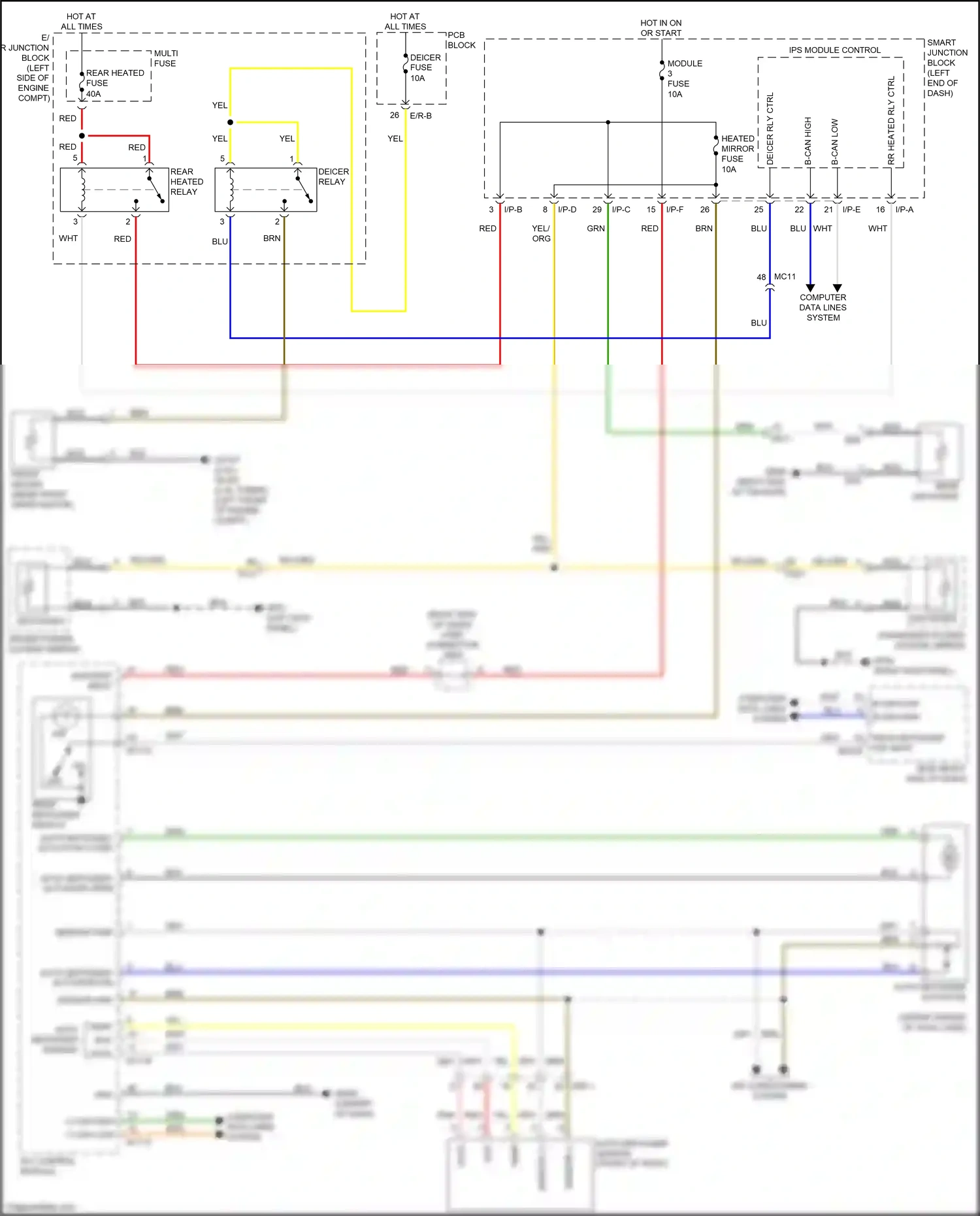 Wiring diagram a/c control module for Kia Sportage IV (2015-2018) (5 of 15)
