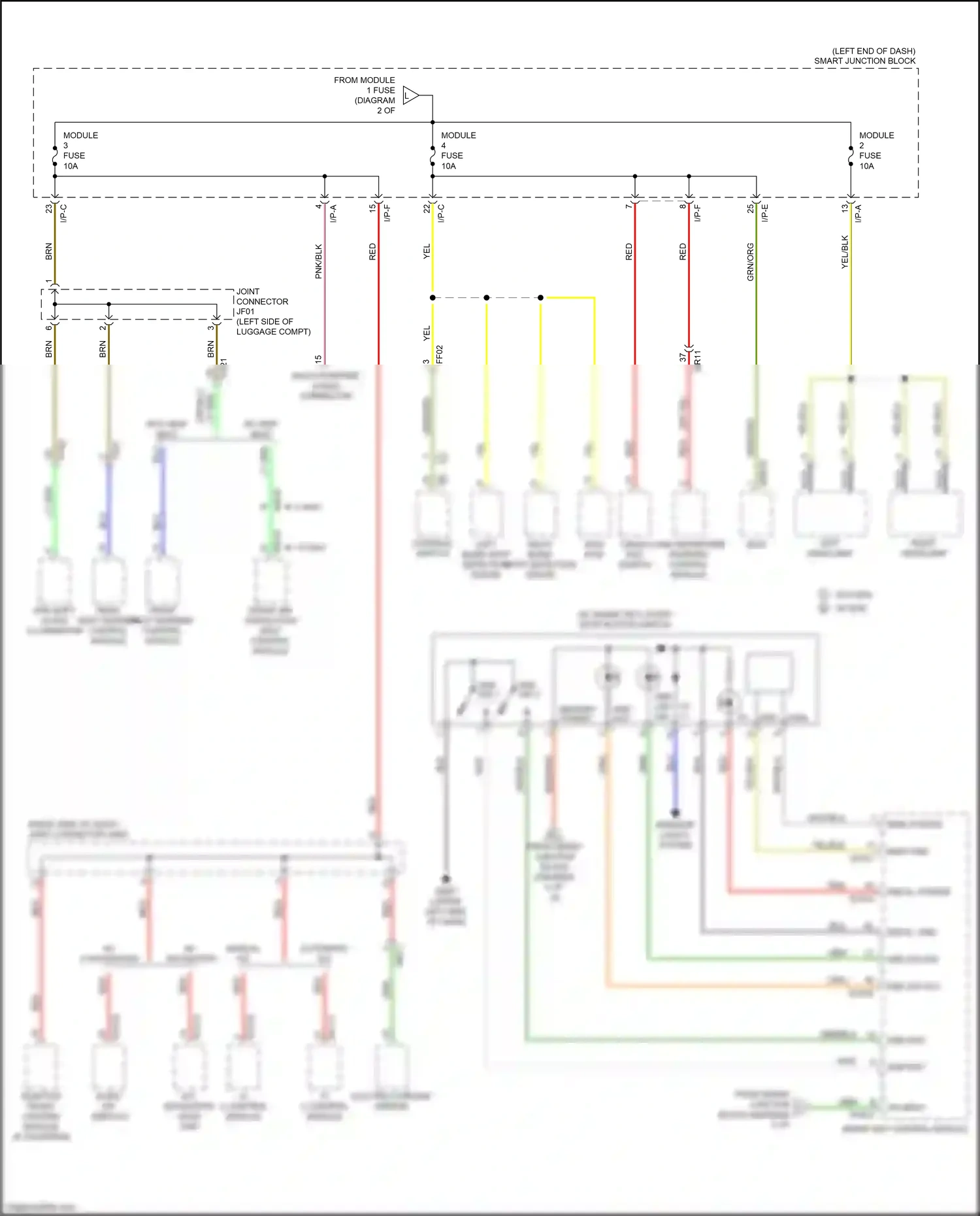 Wiring diagram a/c control module for Kia Sportage IV (2015-2018) (14 of 15)