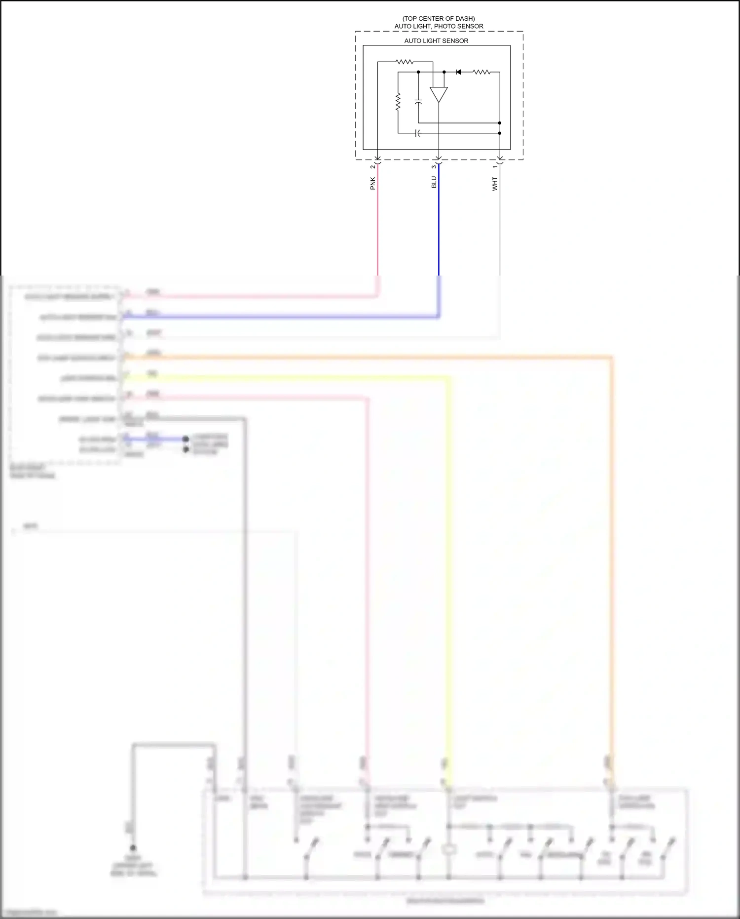 Wiring diagram auto light sensor gnd for Kia Sportage IV (2015-2018) (1 of 1)