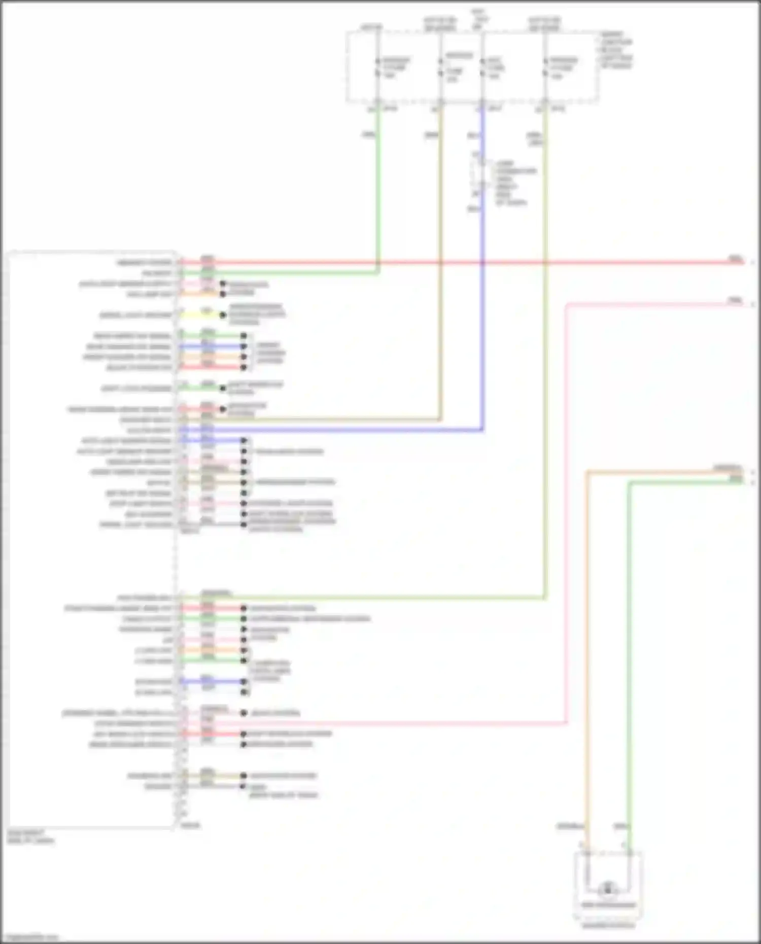 Wiring diagram auto light sensor signal for Kia Sportage IV (2015-2018) (1 of 1)