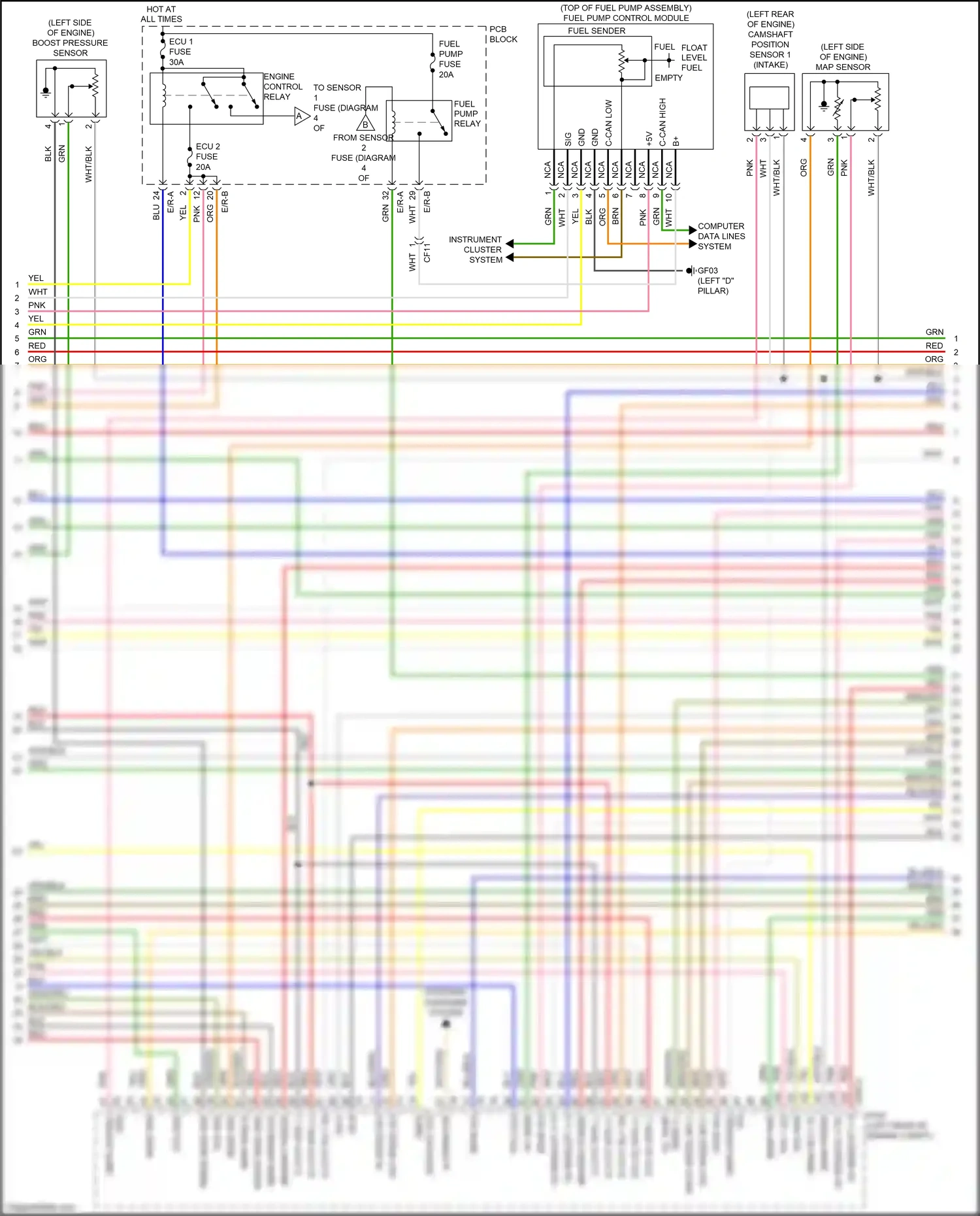 Wiring diagram engine control relay for Kia Sportage IV (2015-2018) (5 of 6)