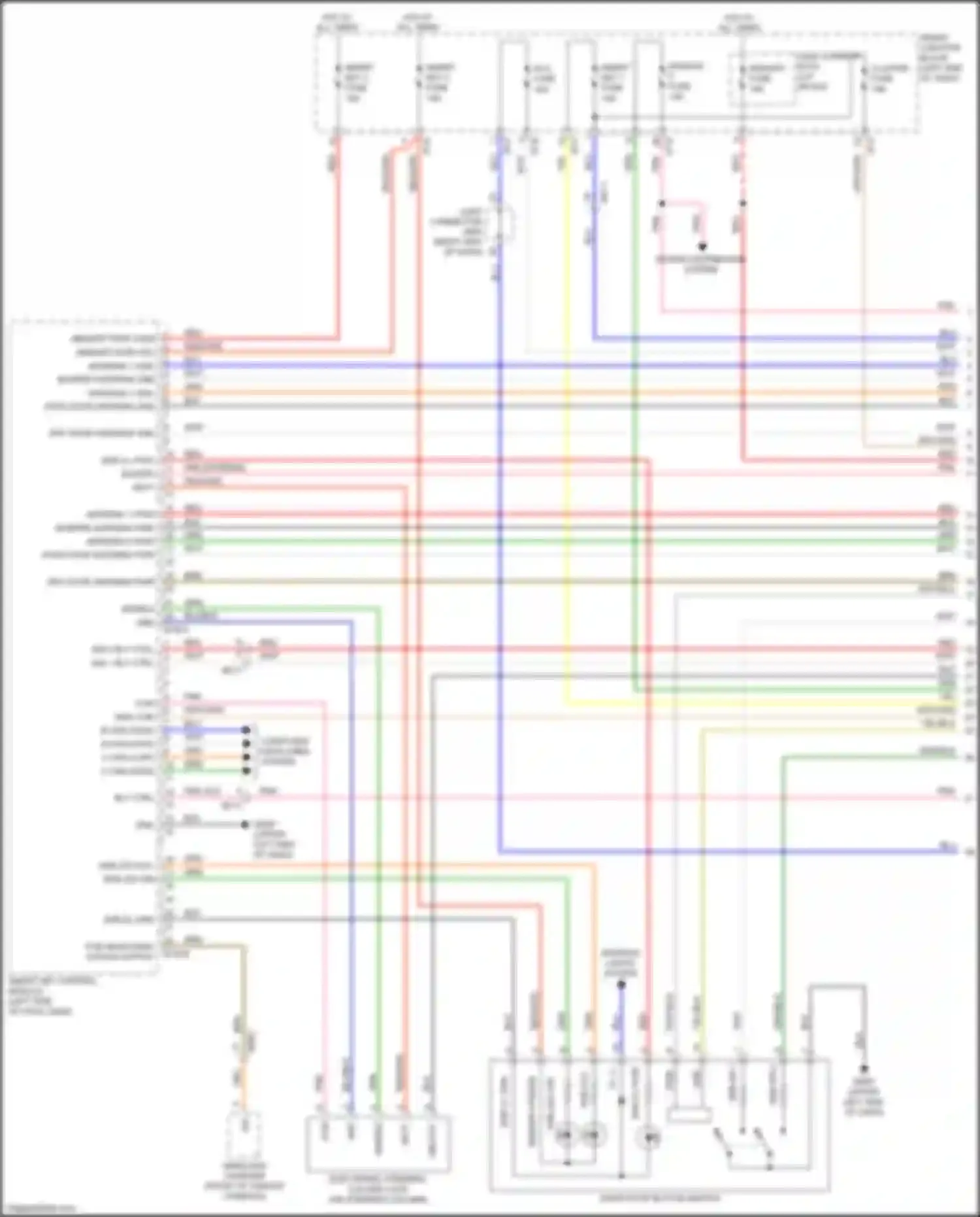 Wiring diagram fob searching status output for Kia Sportage IV (2015-2018) (1 of 1)