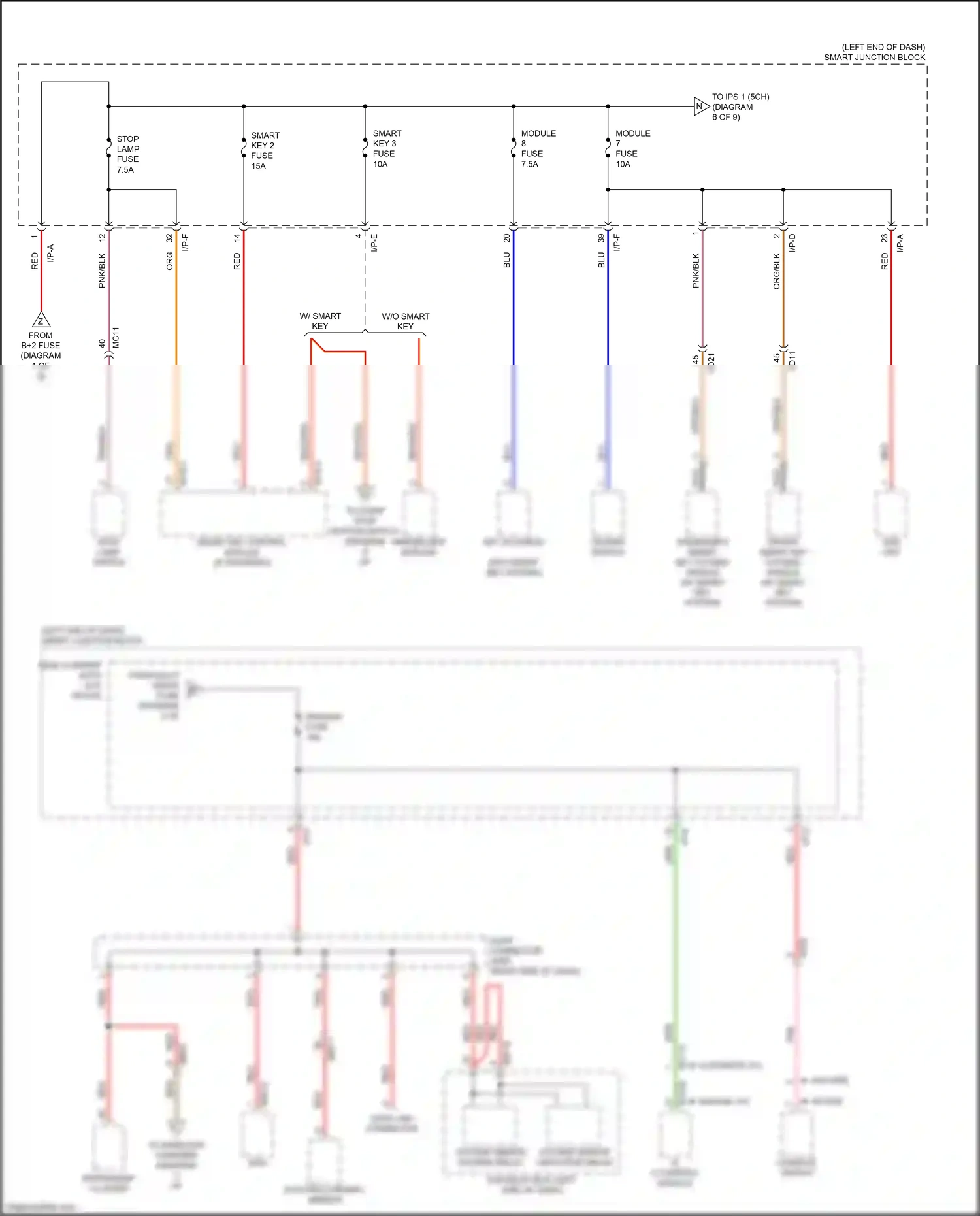 Wiring diagram i/p-e for Kia Sportage IV (2015-2018) (37 of 39)