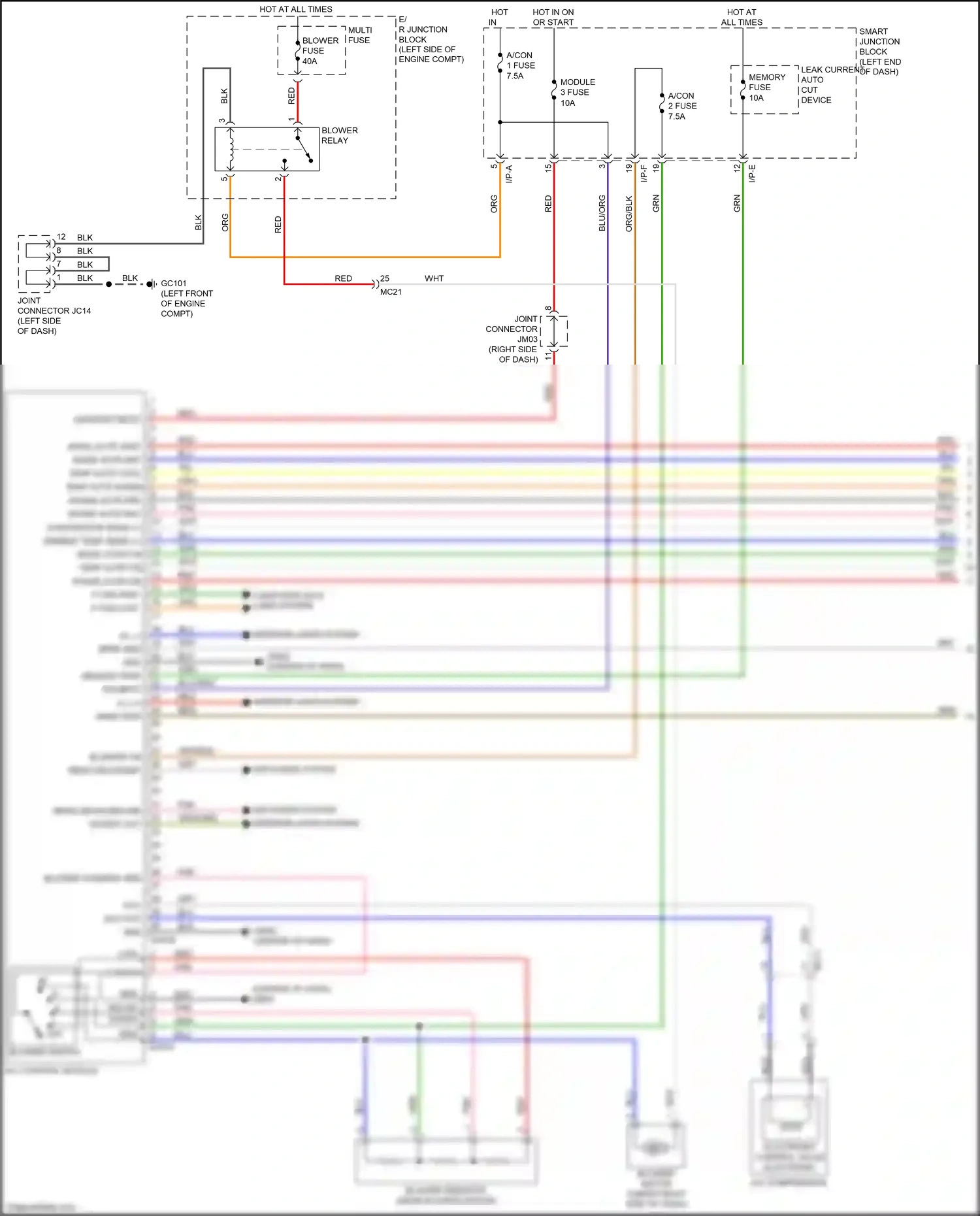 Wiring diagram i/p-e for Kia Sportage IV (2015-2018) (7 of 39)