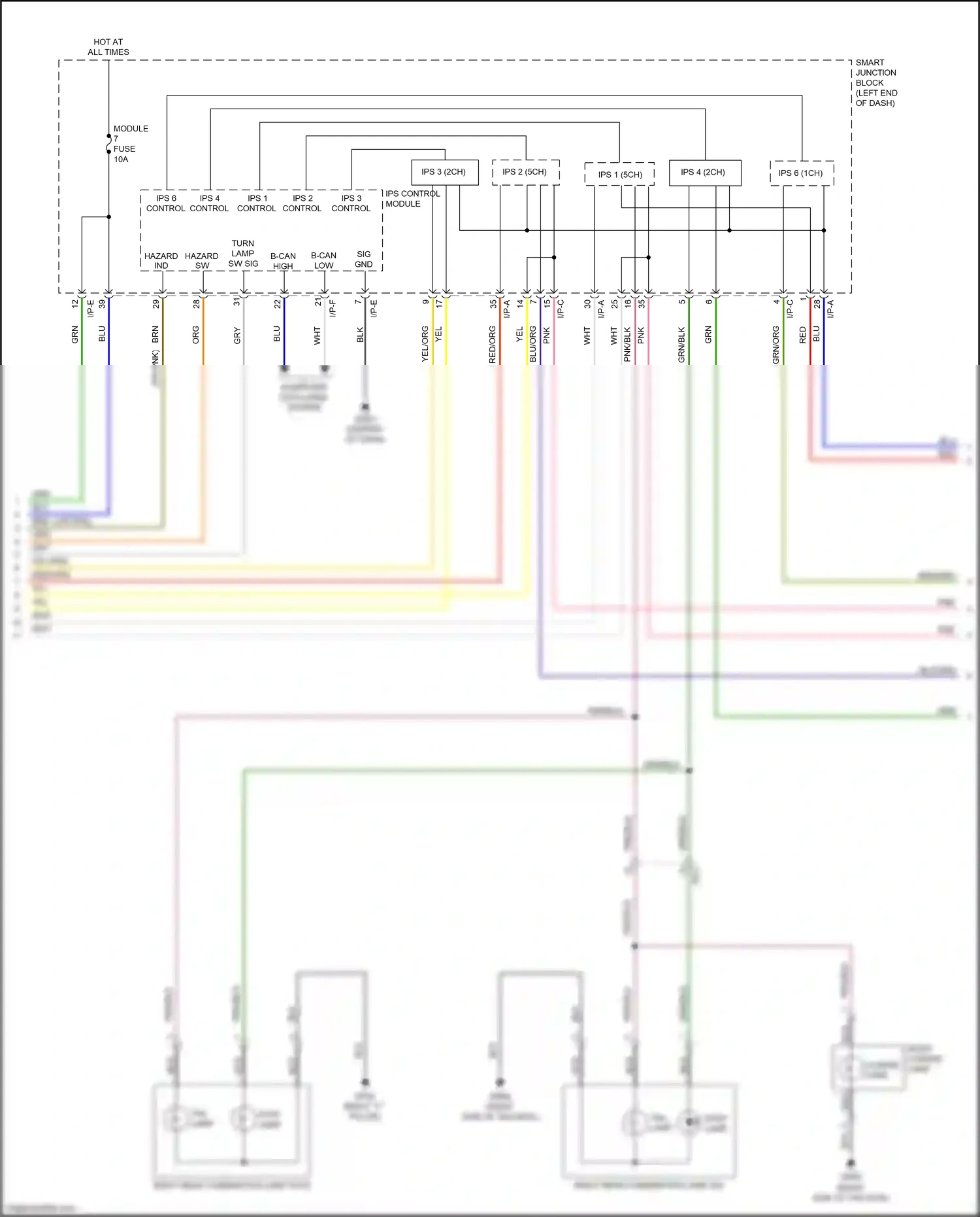 Wiring diagram ips 3 control for Kia Sportage IV (2015-2018) (1 of 1)